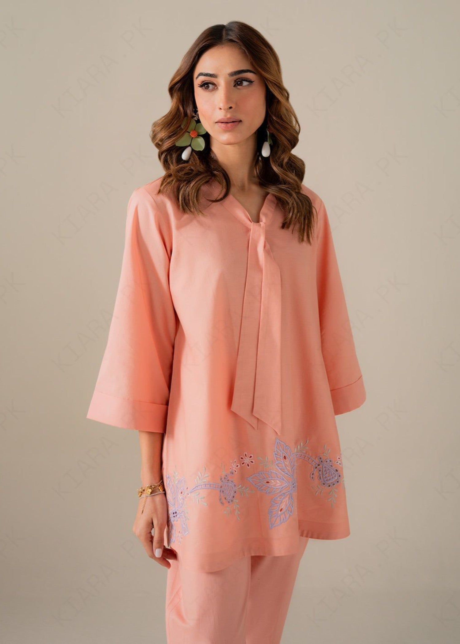 cambric cotton Co Ord Sets in Pink