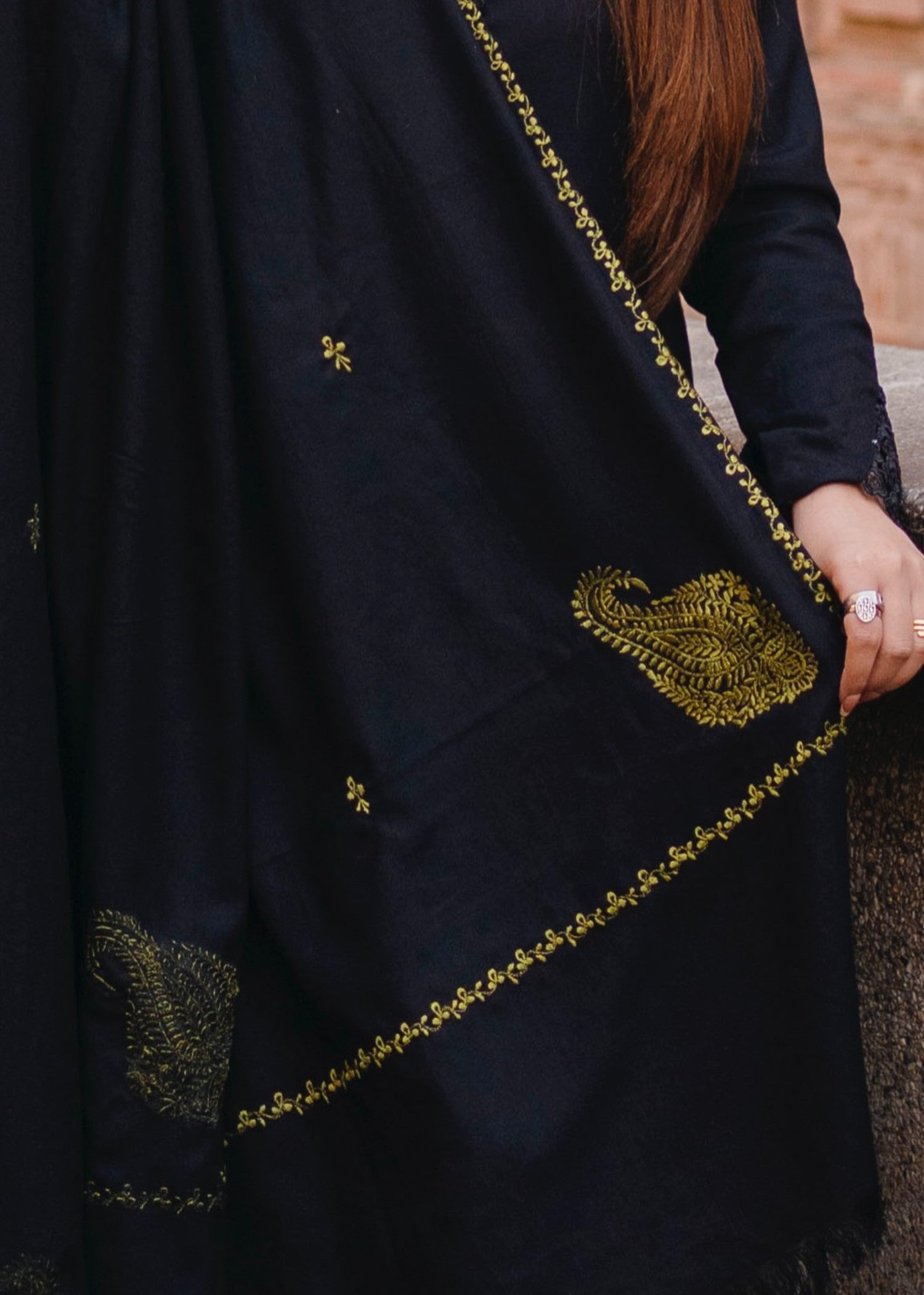 marina Kurta Set in Black
