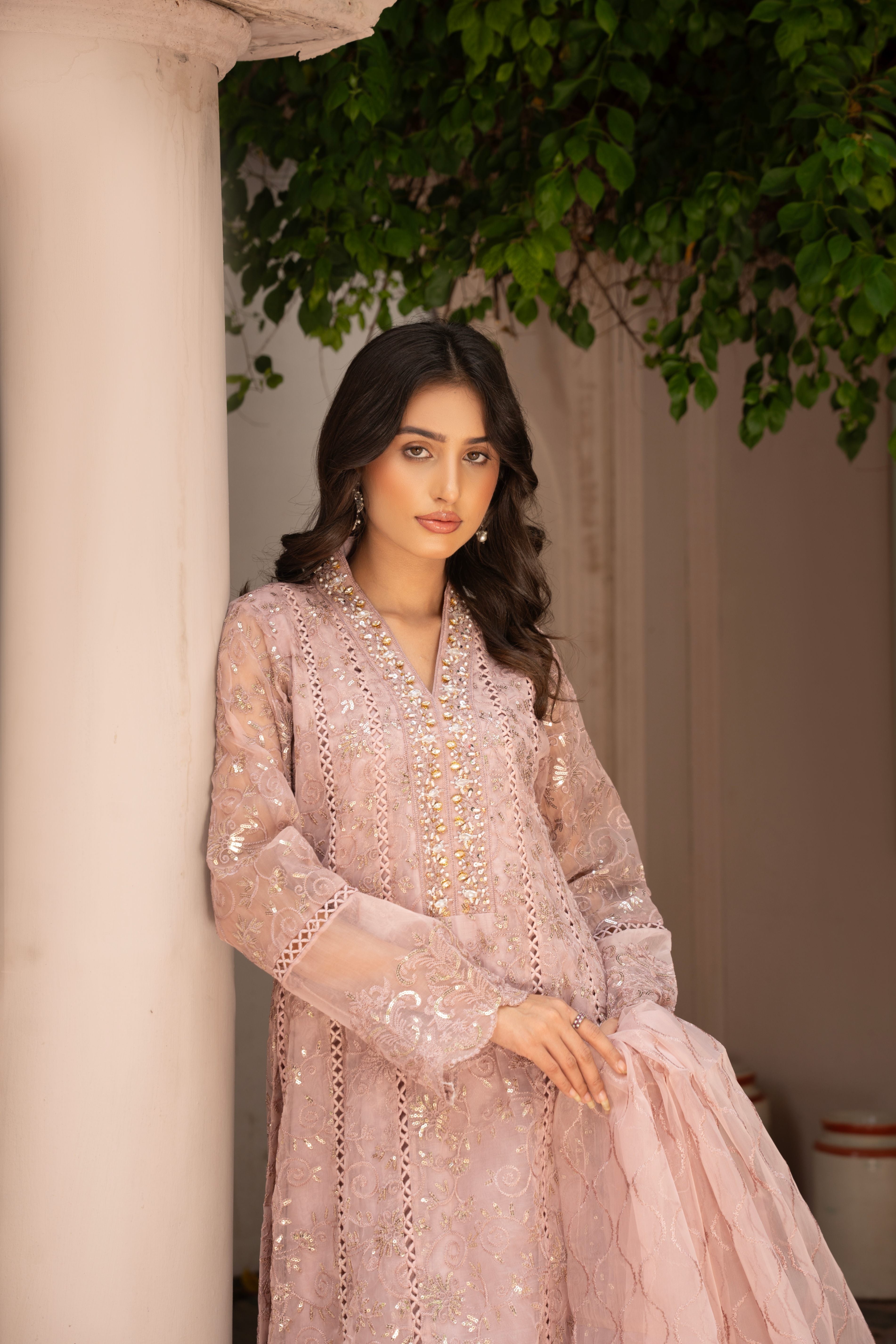 organza Maxi in Pink