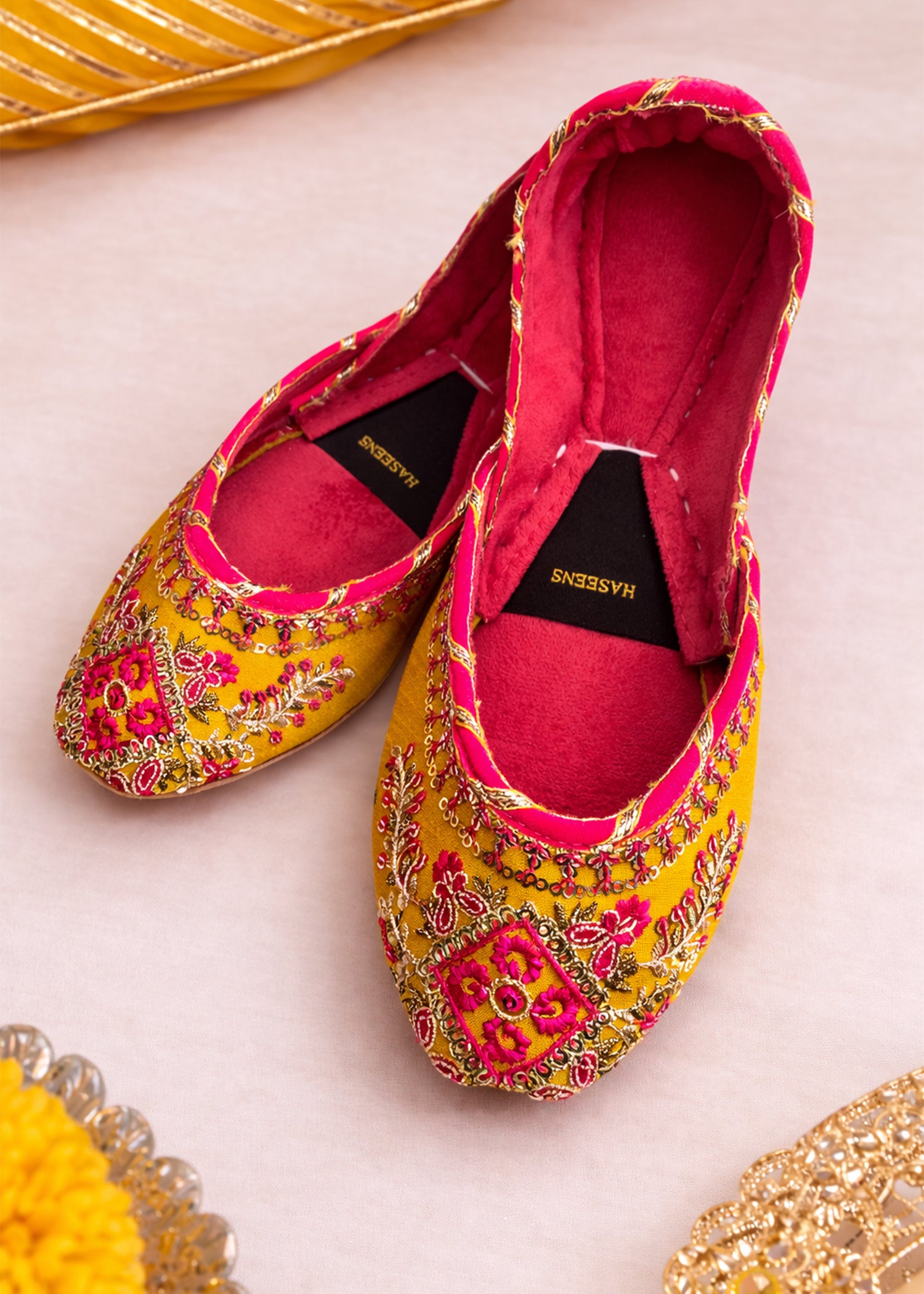 Khussa in School bus yellow by - High Quality Women Khussa GNB6840