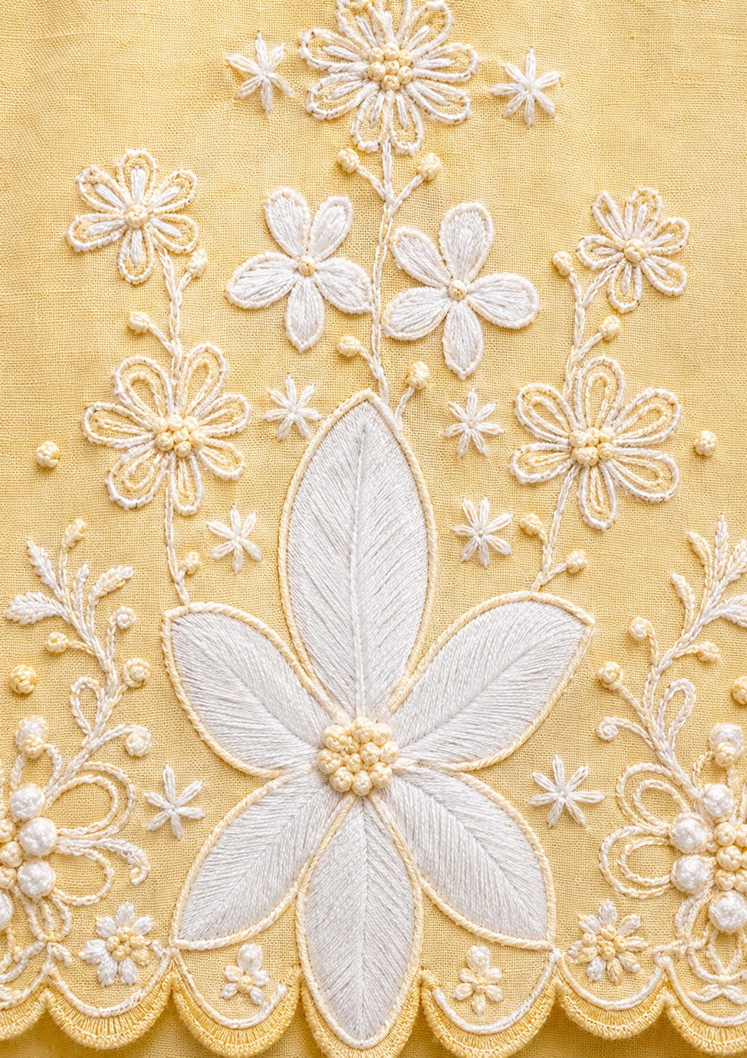 lawn cotton Kurta Set in Lemon