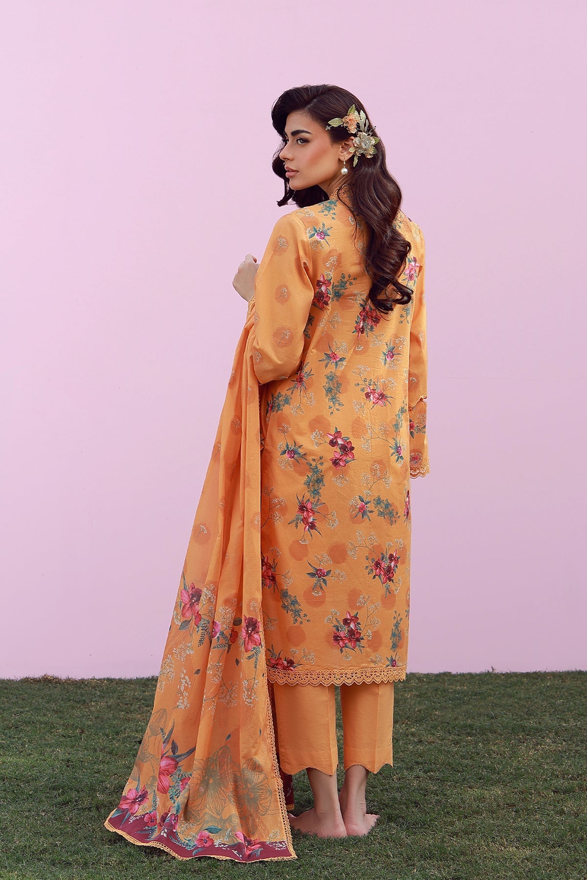 Mirha Lawn – Marigold Mist