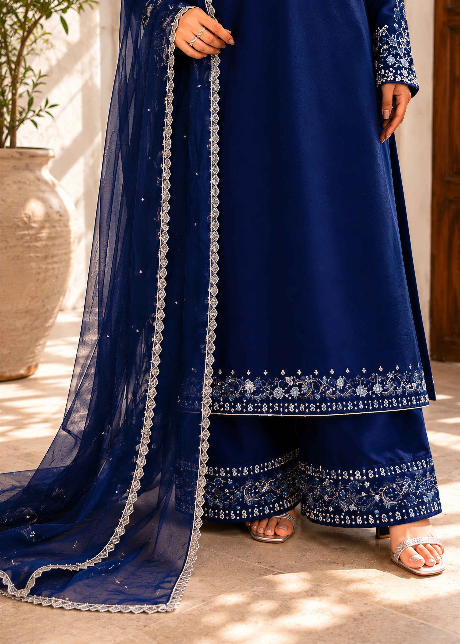 charmuse/shamooz Kurta Set in Midnight blue