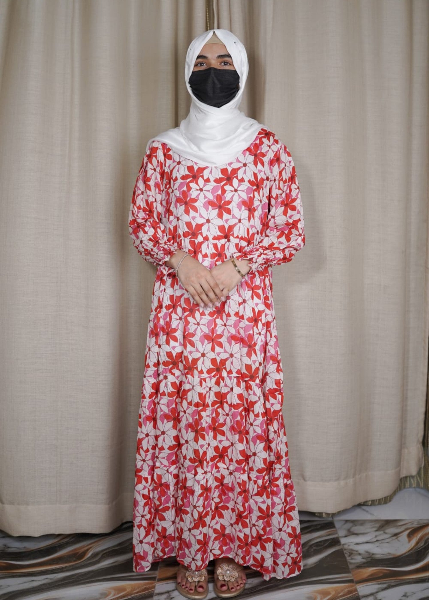 lawn Maxi in Red