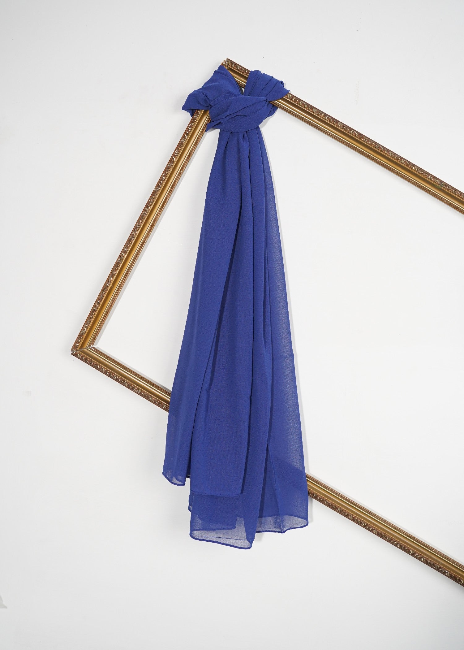 chiffon Hijab in Pacific blue