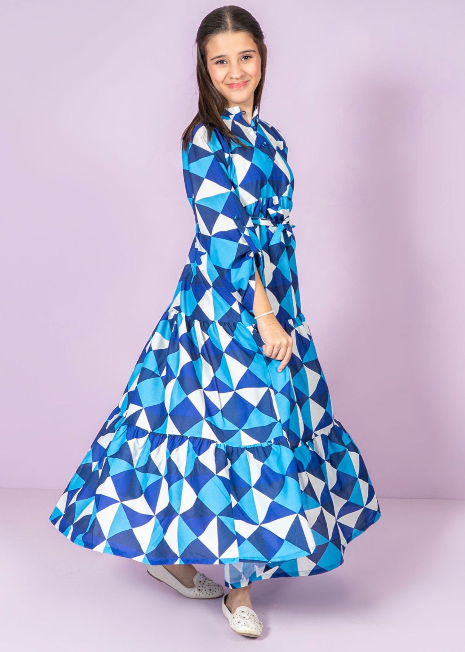 lawn Frock in Blue