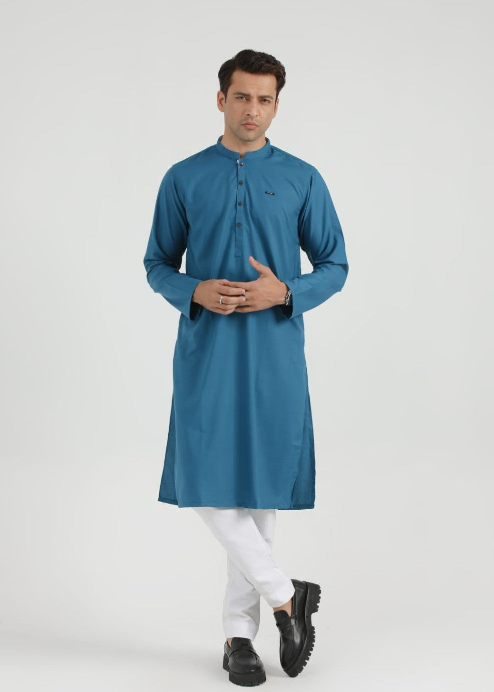 wash & wear Kurta in Sapphire blue