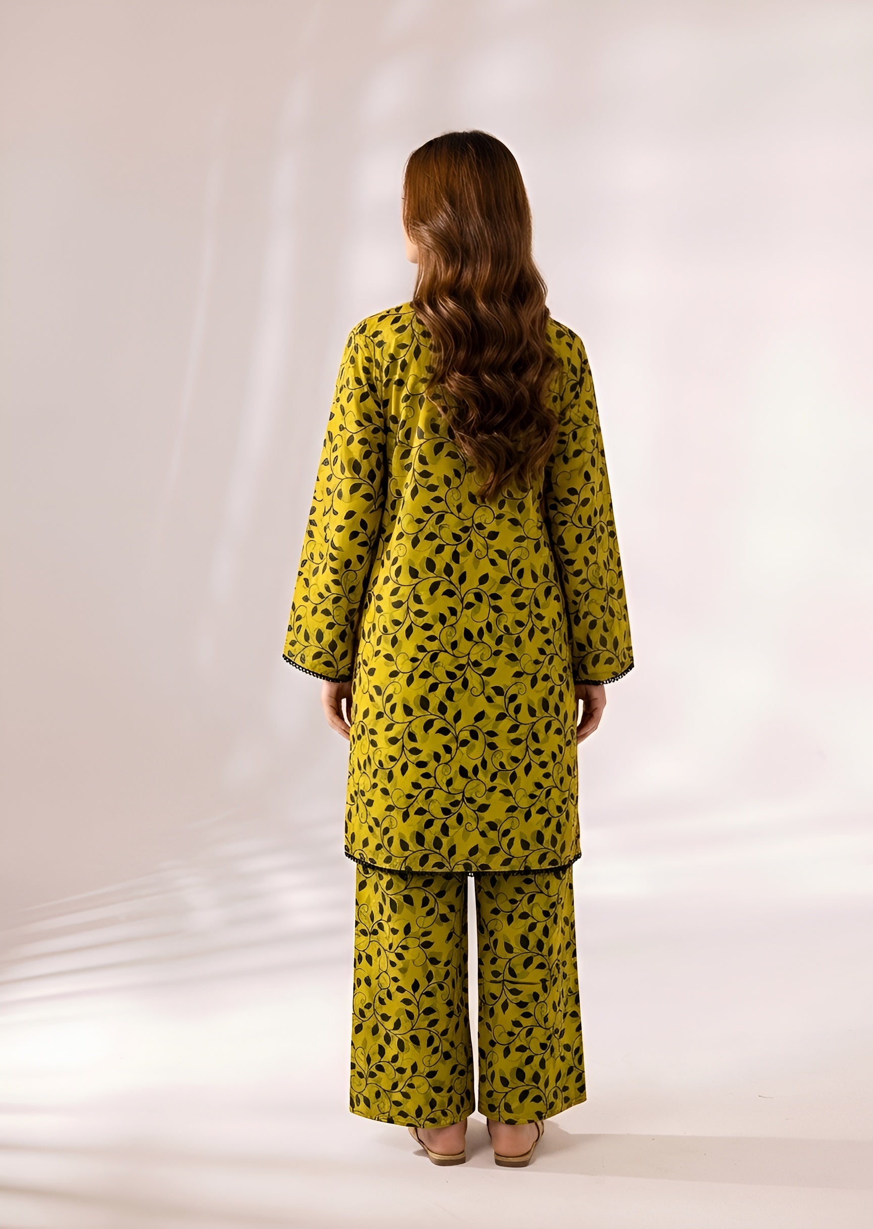 cambric Co Ord Sets in Lime green