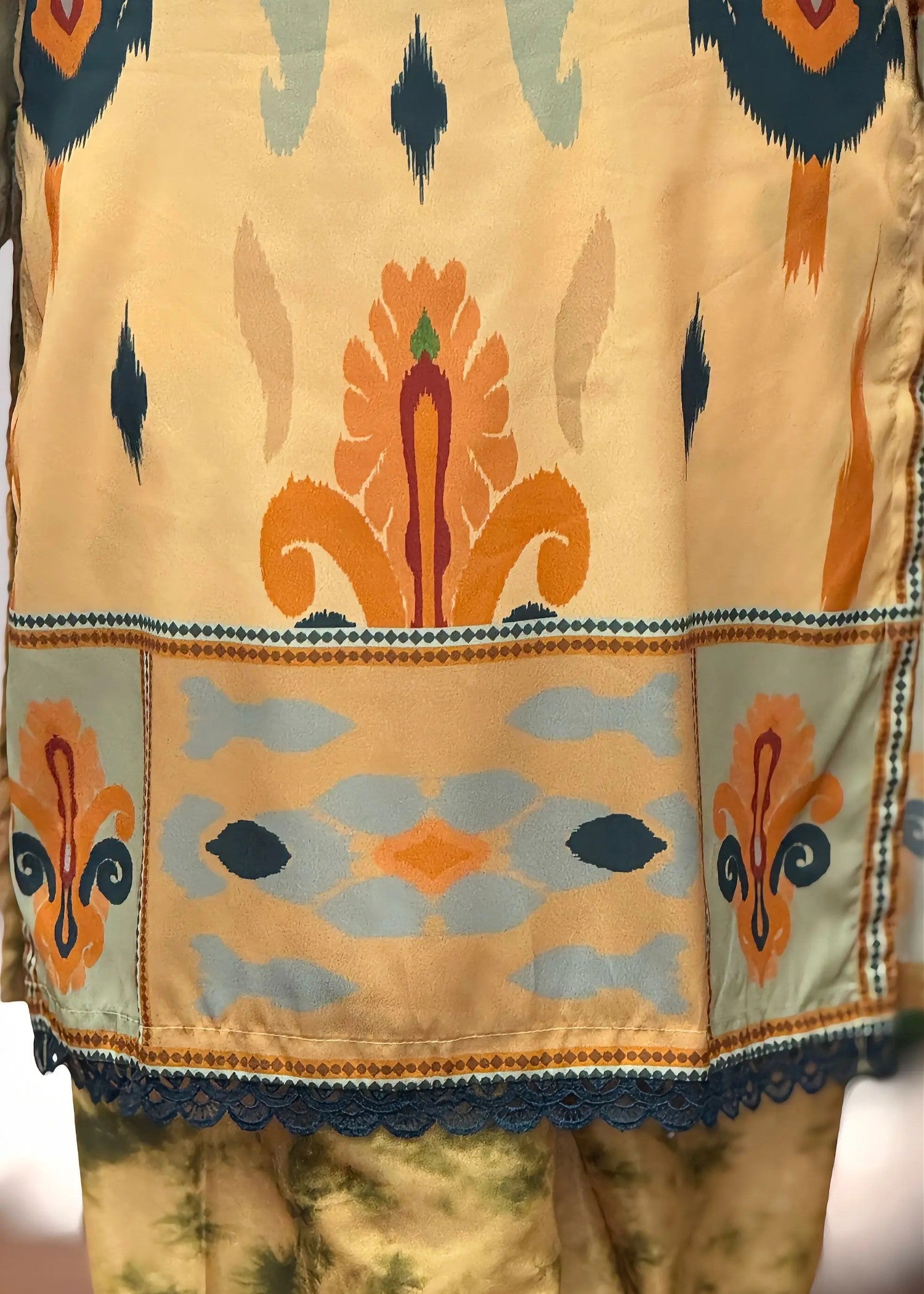 grip Kurta Set in Multi