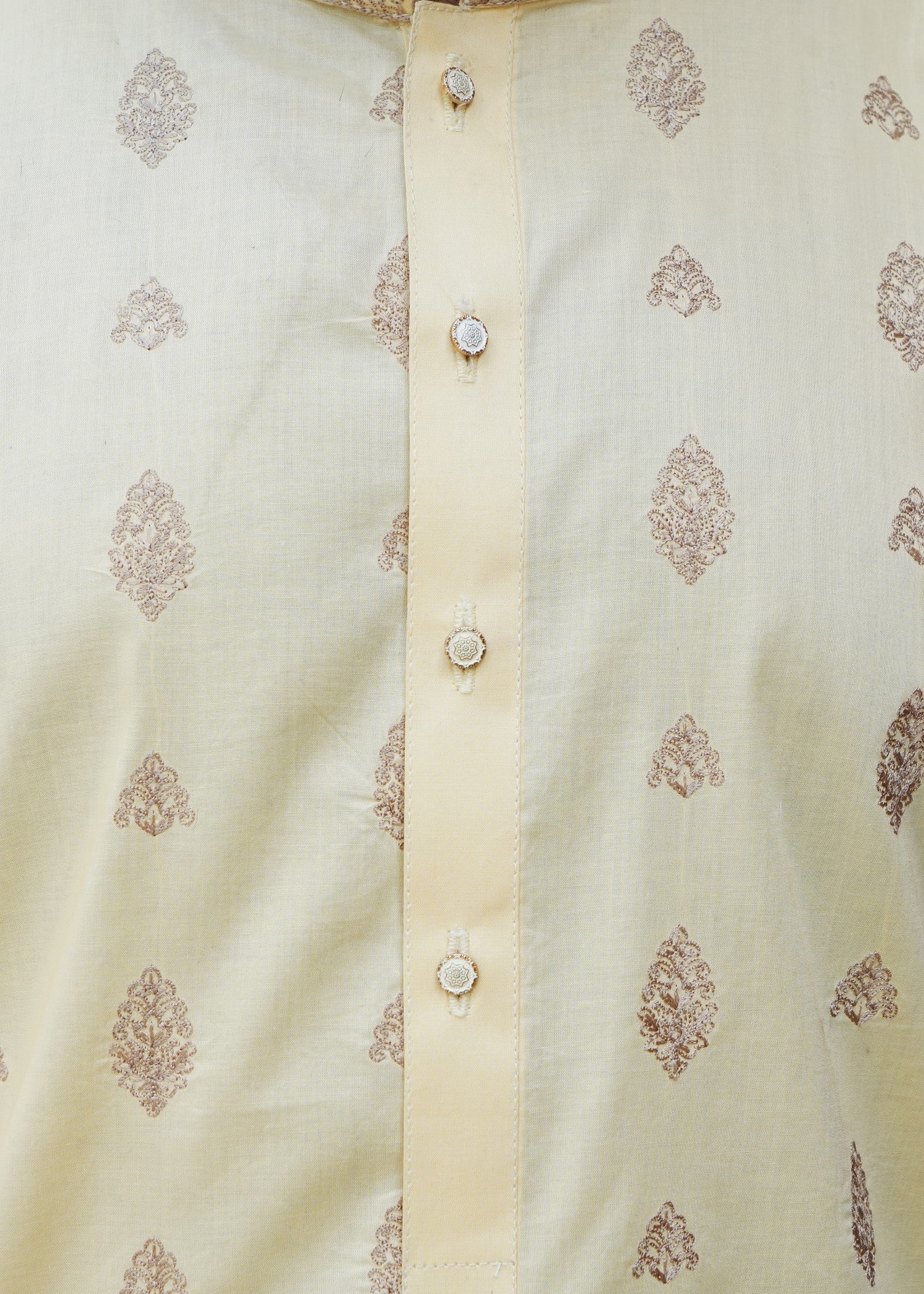 cotton viscose Unstitched in Butter