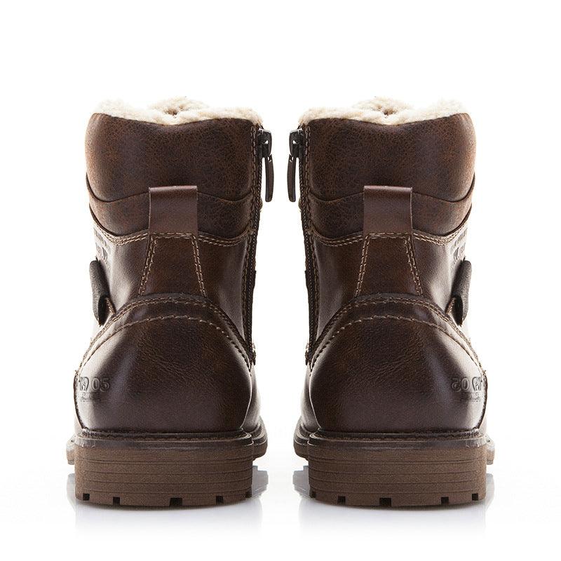 Lace up retro snow boots