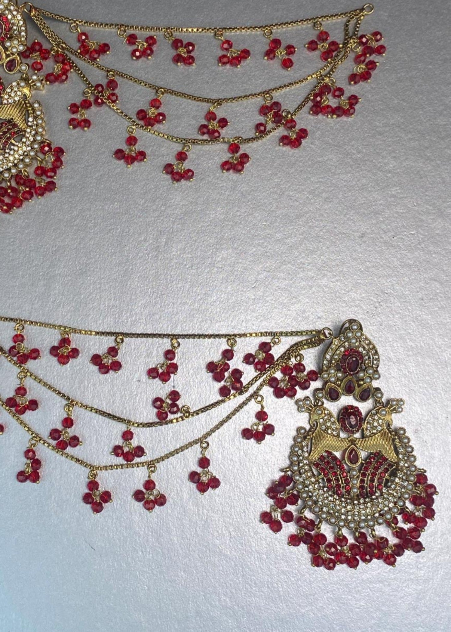Earrings in Ruby red Color by - Trendy Women Earrings WGF0252