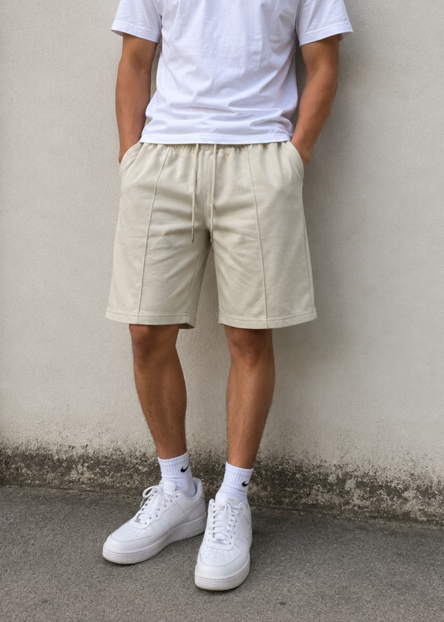 terry Shorts in Off-white