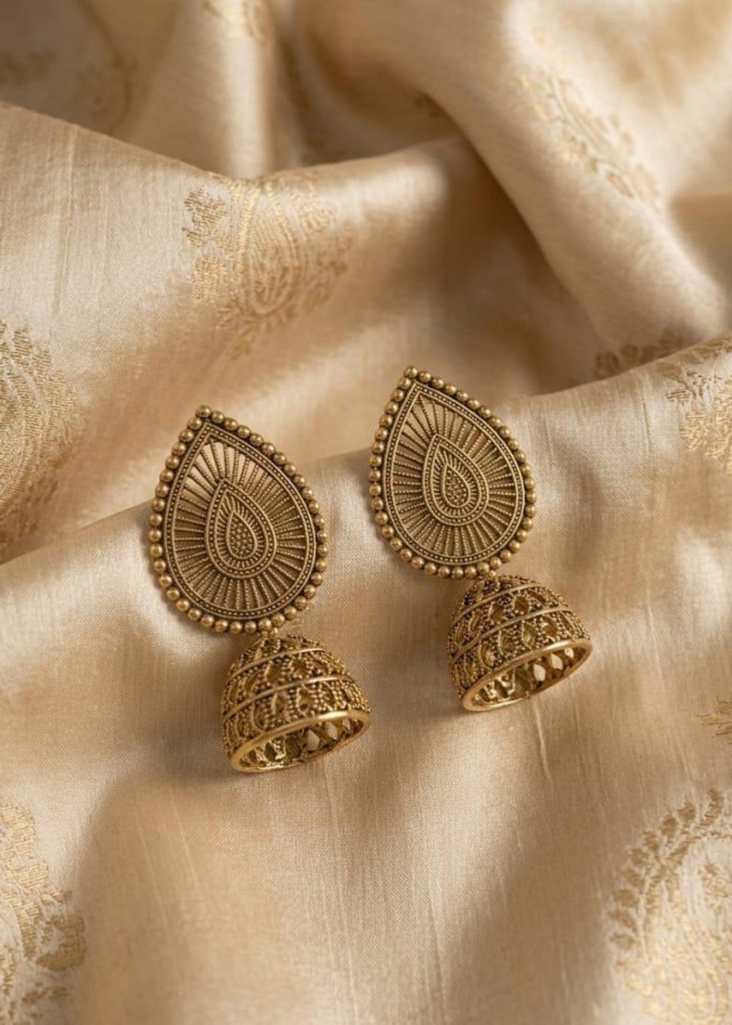 Earrings in Gold Color by - Trendy Women Earrings LML0153