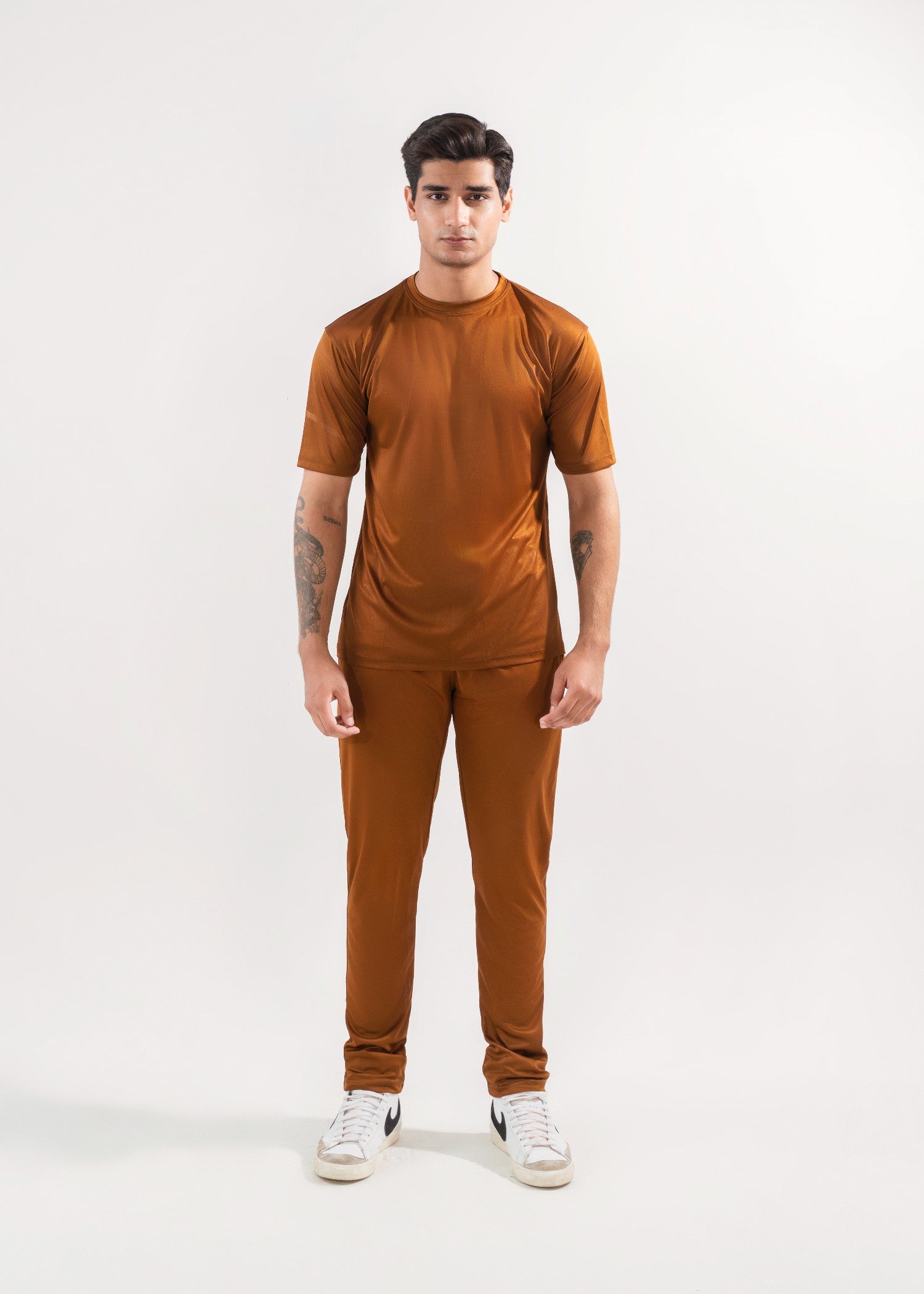 polyester Tracksuit in Rustic brown