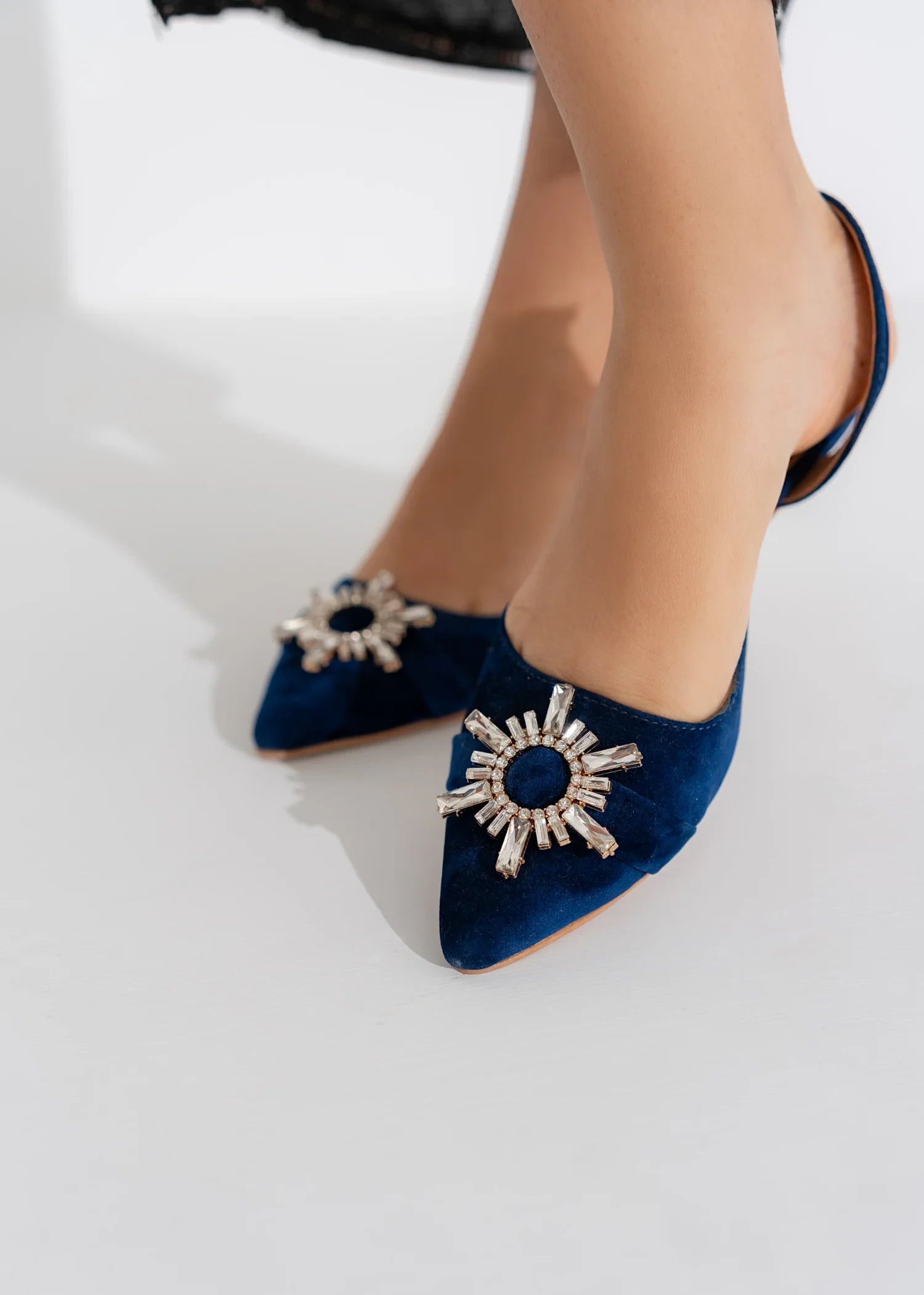 Heels in Blue by - High Quality Women Heels FRQ7495