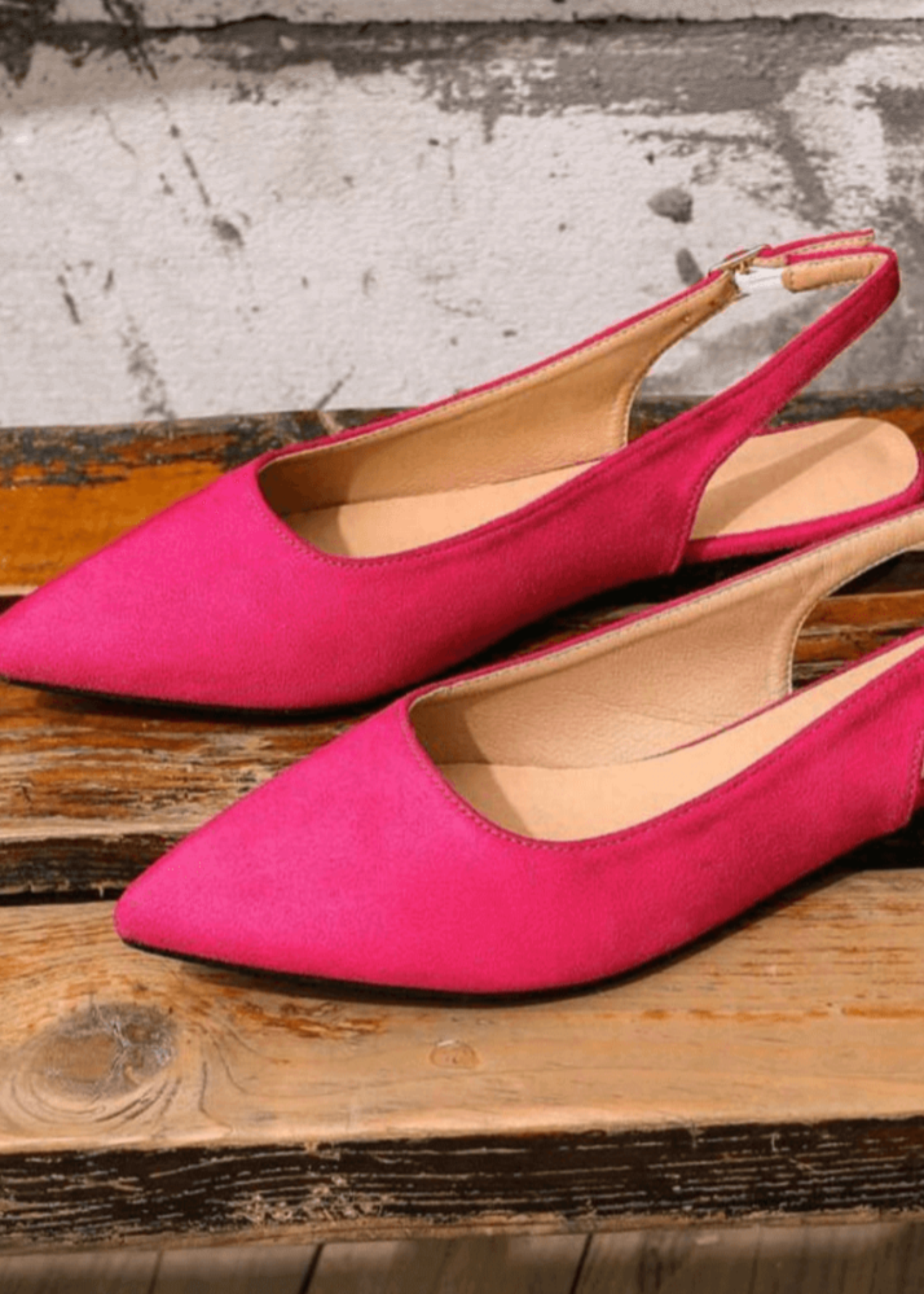 Mules in Hot pink by - High Quality Women Mules JVC0337