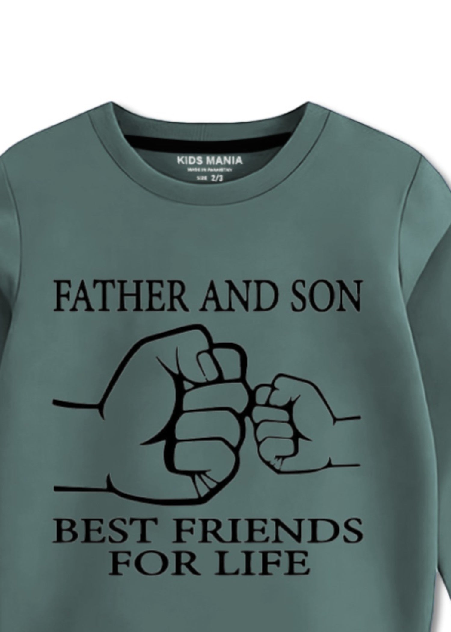 fleece Sweatshirt in Dark green