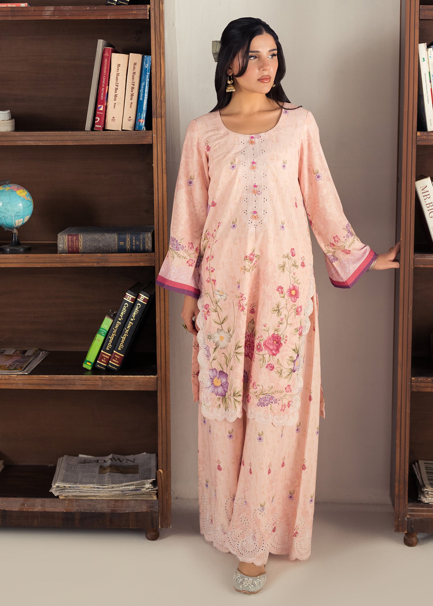 lawn Co Ord Sets in Blush pink