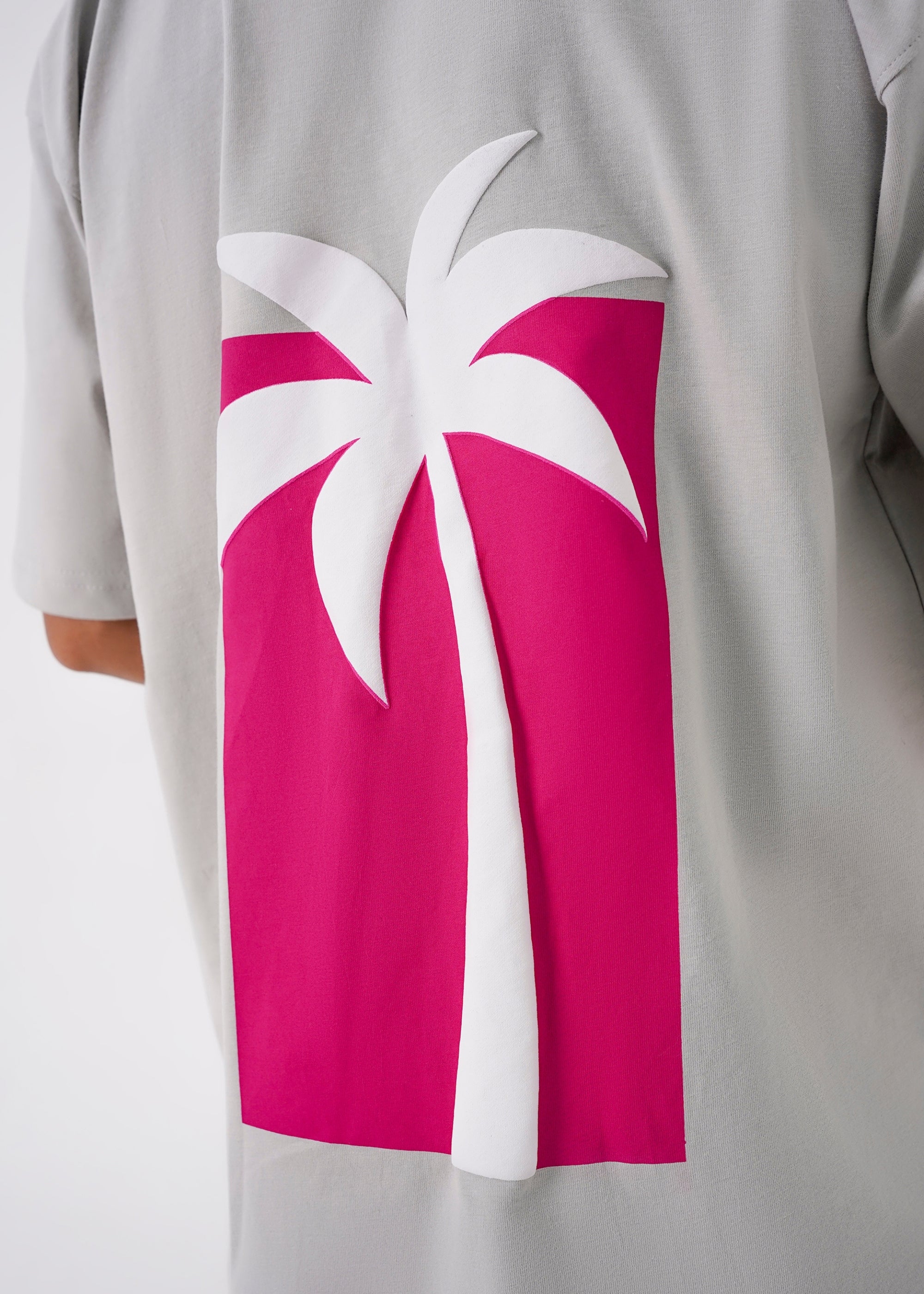 cotton T Shirt in Grey