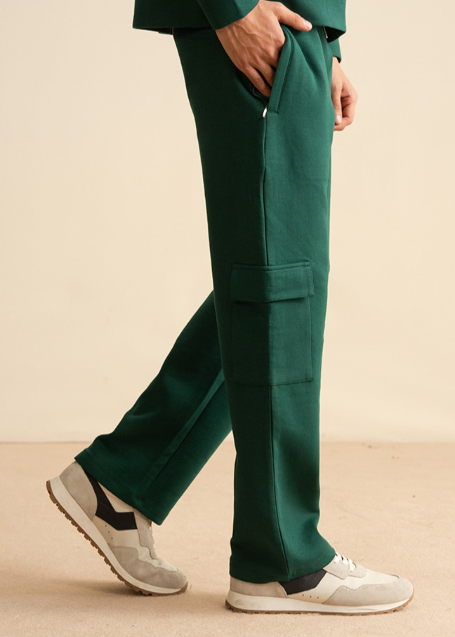 linen Trousers in Green