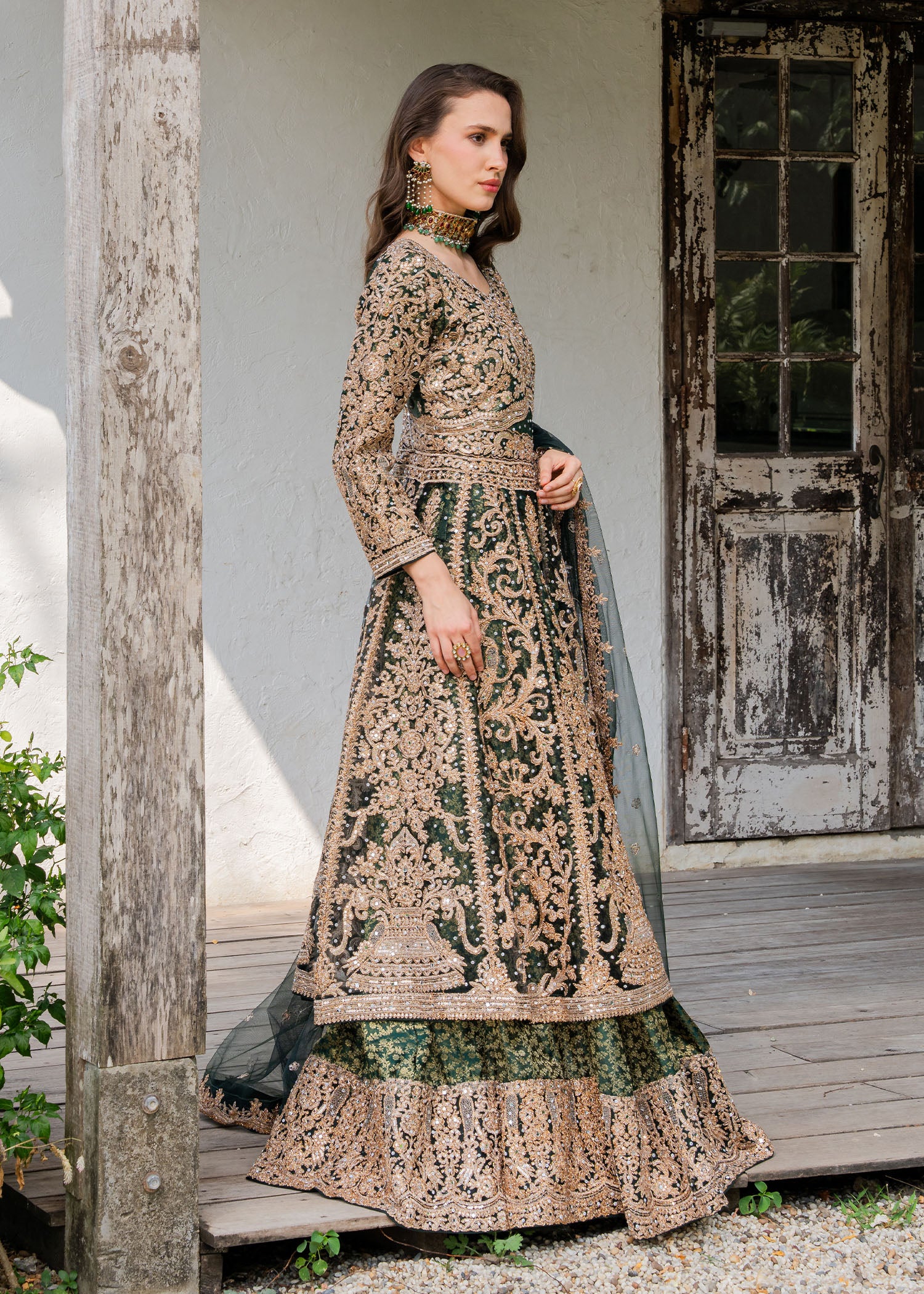 net Maxi in Emerald green