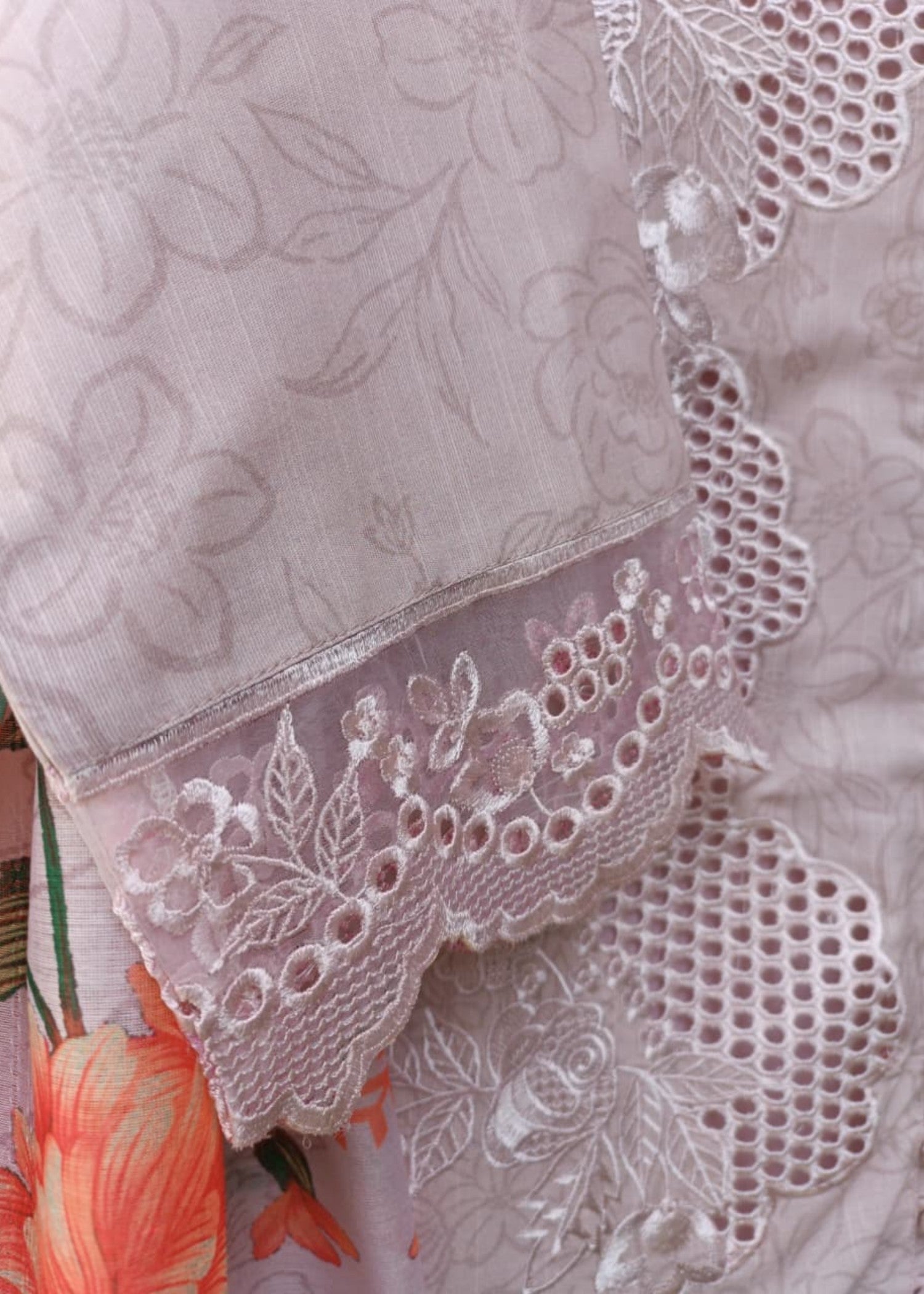 khaddar Kurta Set in Pink