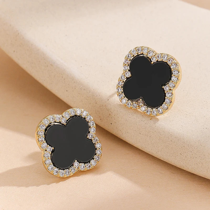 Studs in Black, gold, white Color by - Trendy Women Studs CBV2623