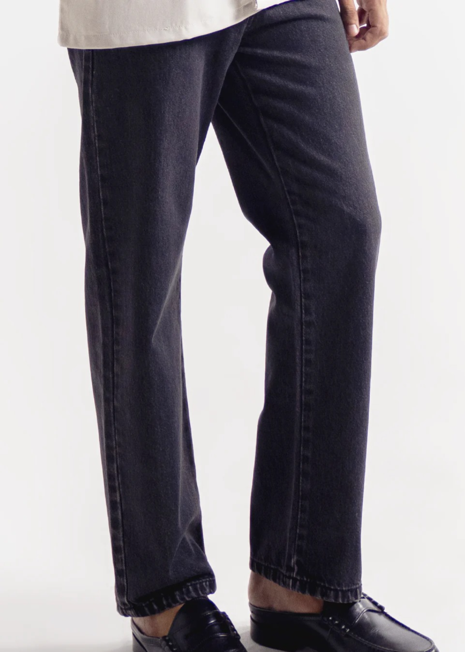 denim Jeans in Charcoal black