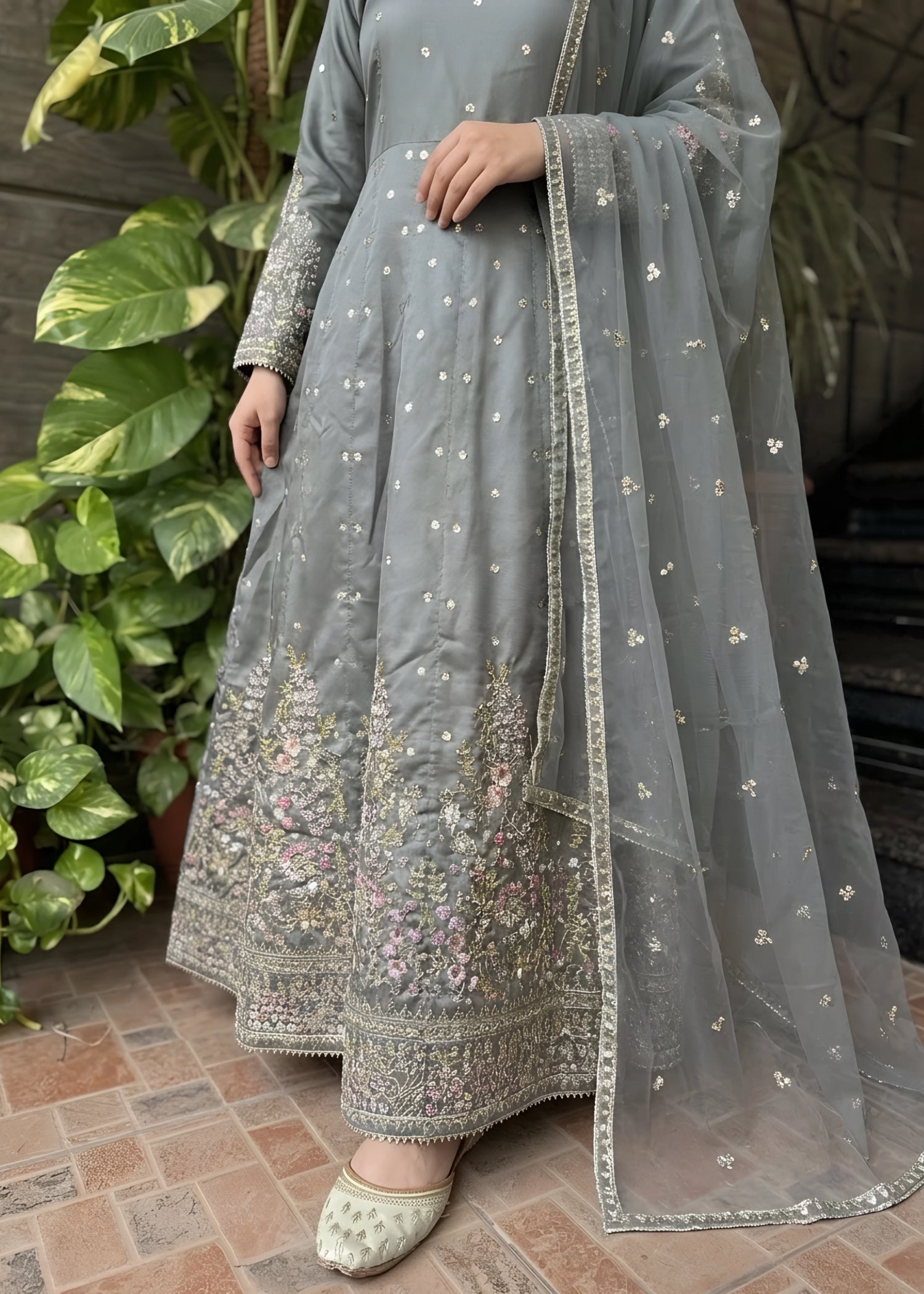 silk Maxi in Grey