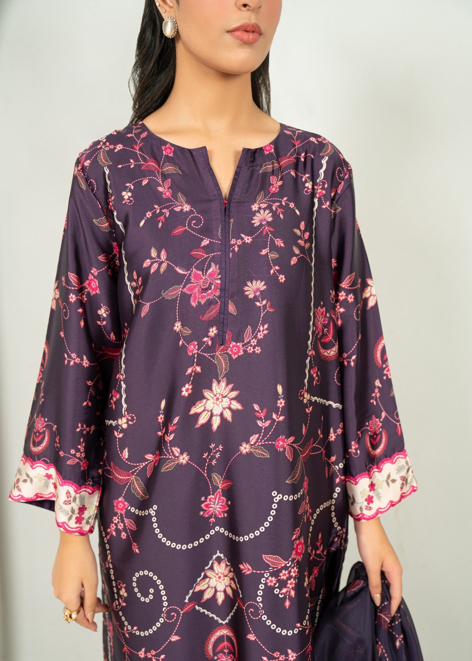 silk Unstitched in Purple