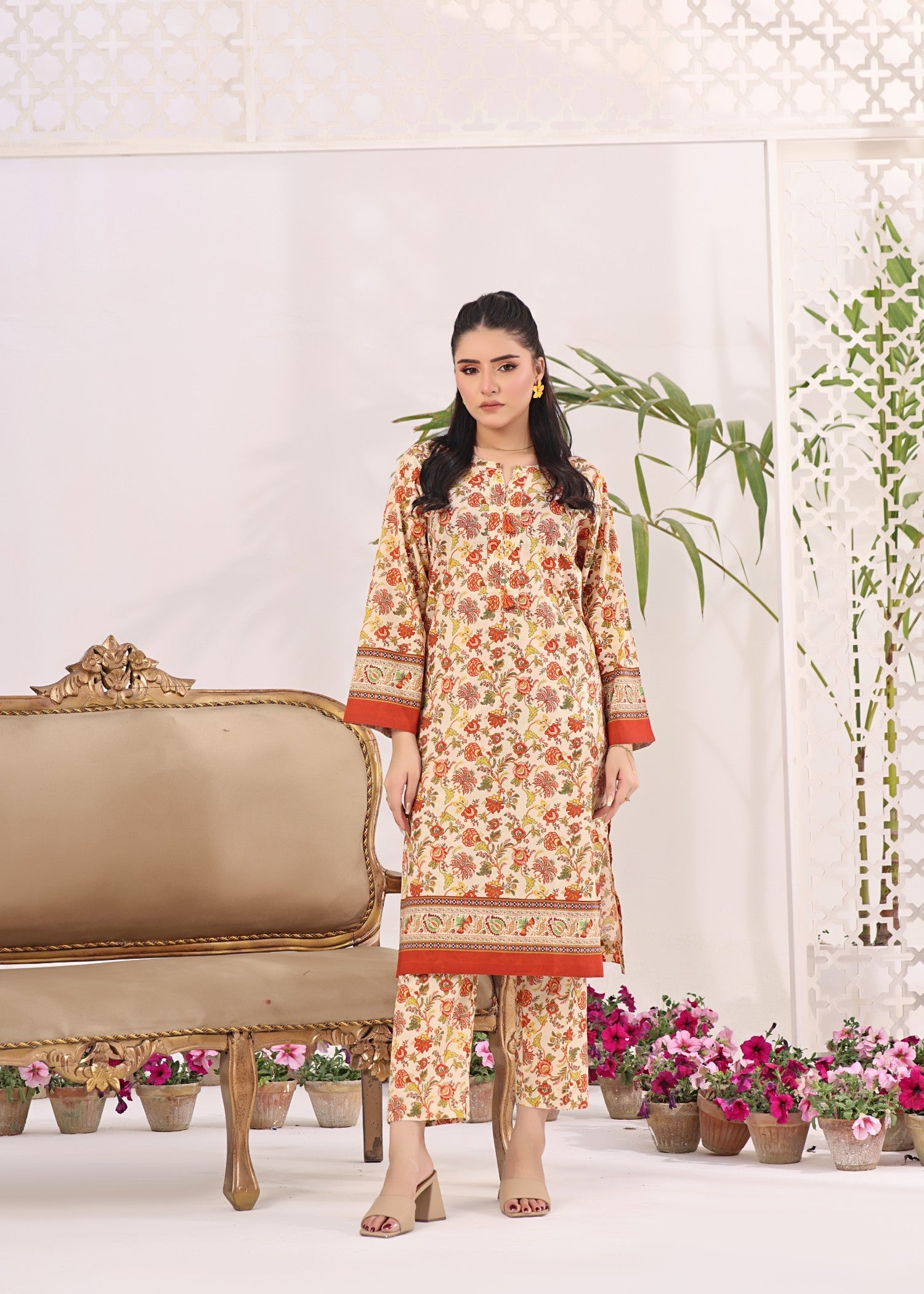 lawn Co Ord Sets in Beige
