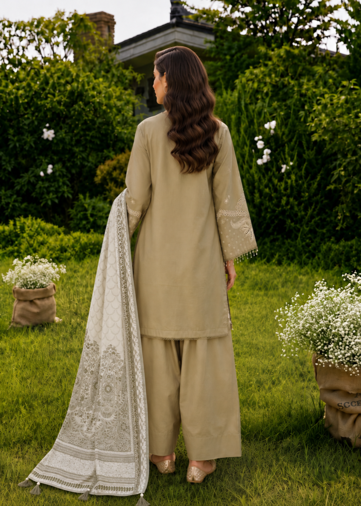 cotton Unstitched in Sage green