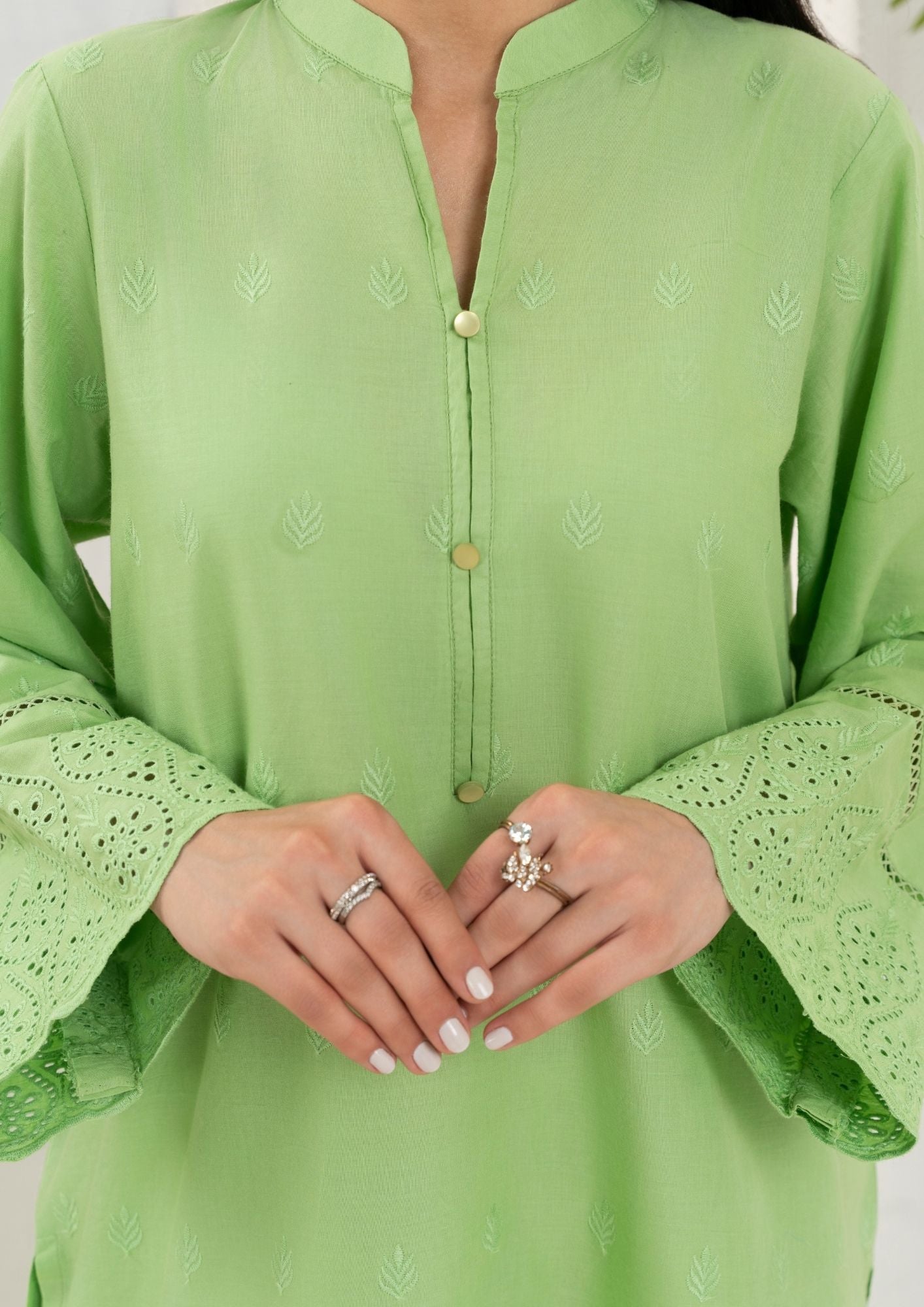 cotton Co Ord Sets in Pistachio green