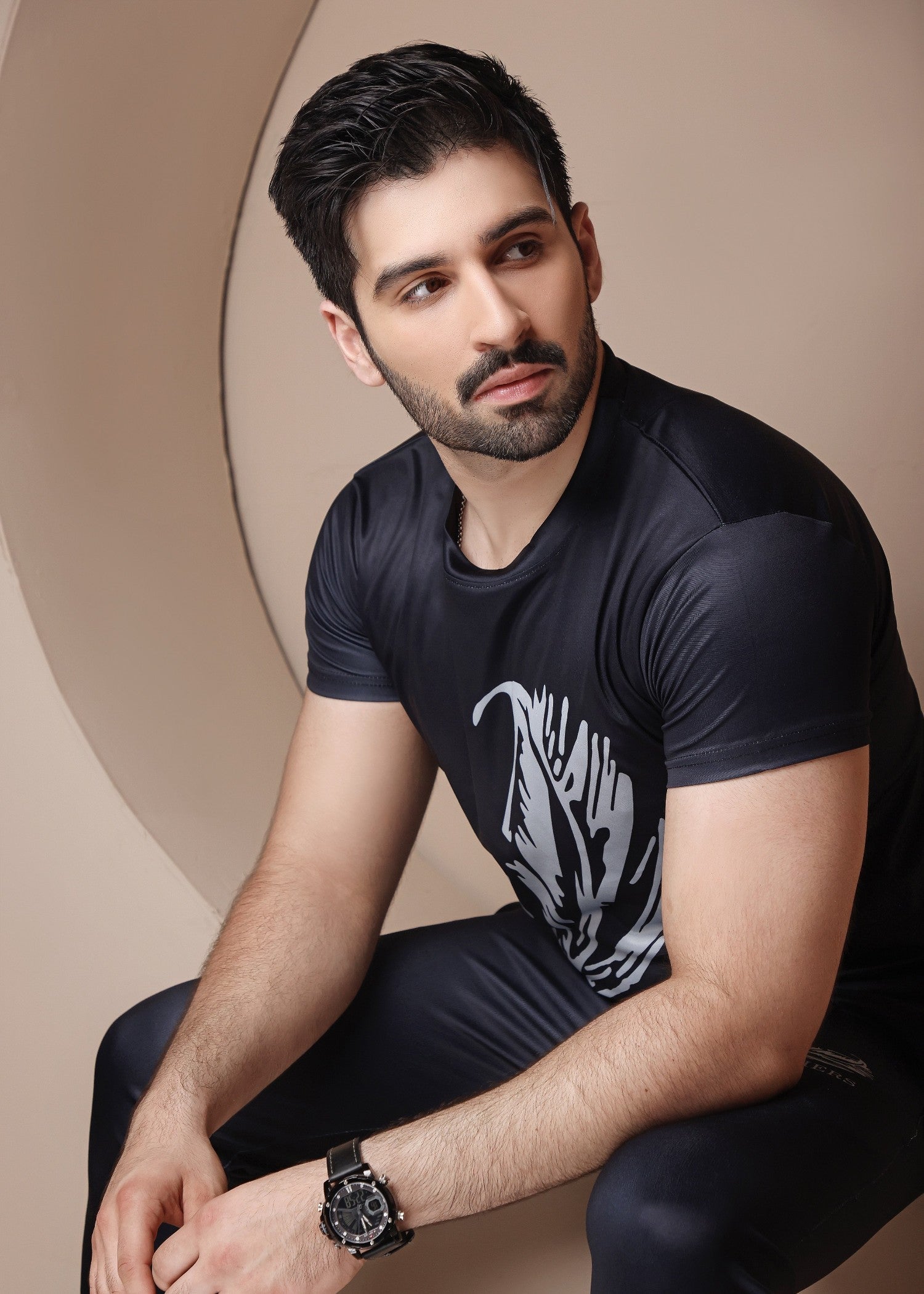 terry Tracksuit in Black by Feathers