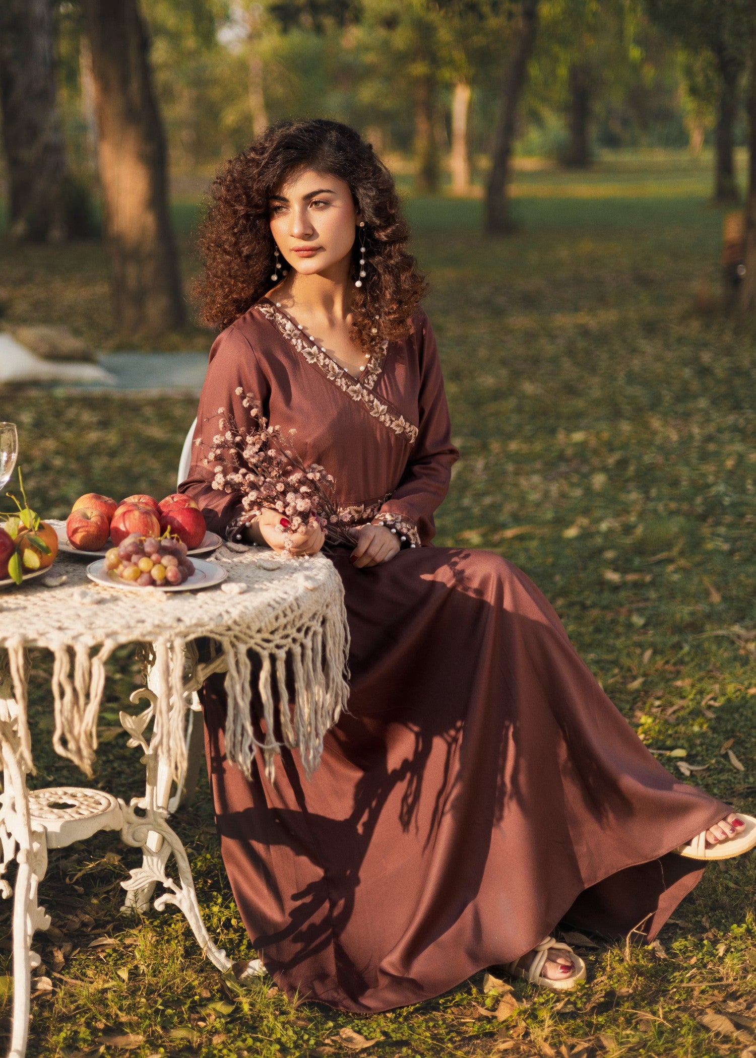 pure marina Maxi in Chocolate brown