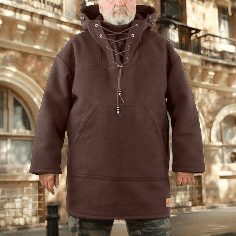 Men'S Amazon Winter Foreign Trade Mid-Length Casual Woolen