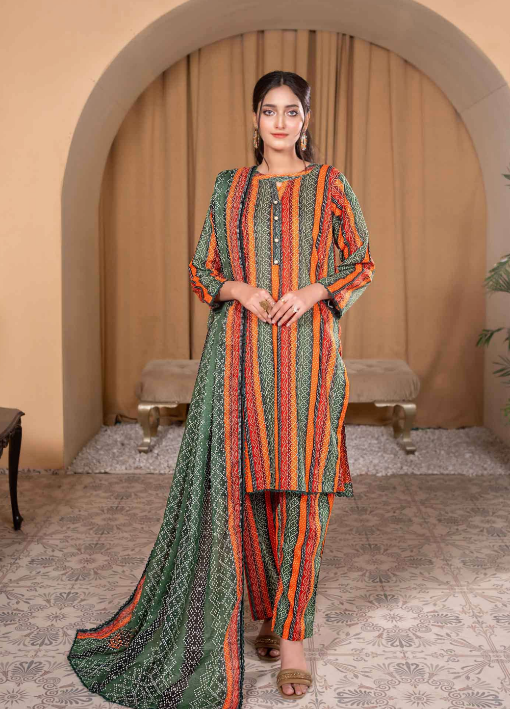 Printed Summer Lawn Drop 12 – 3