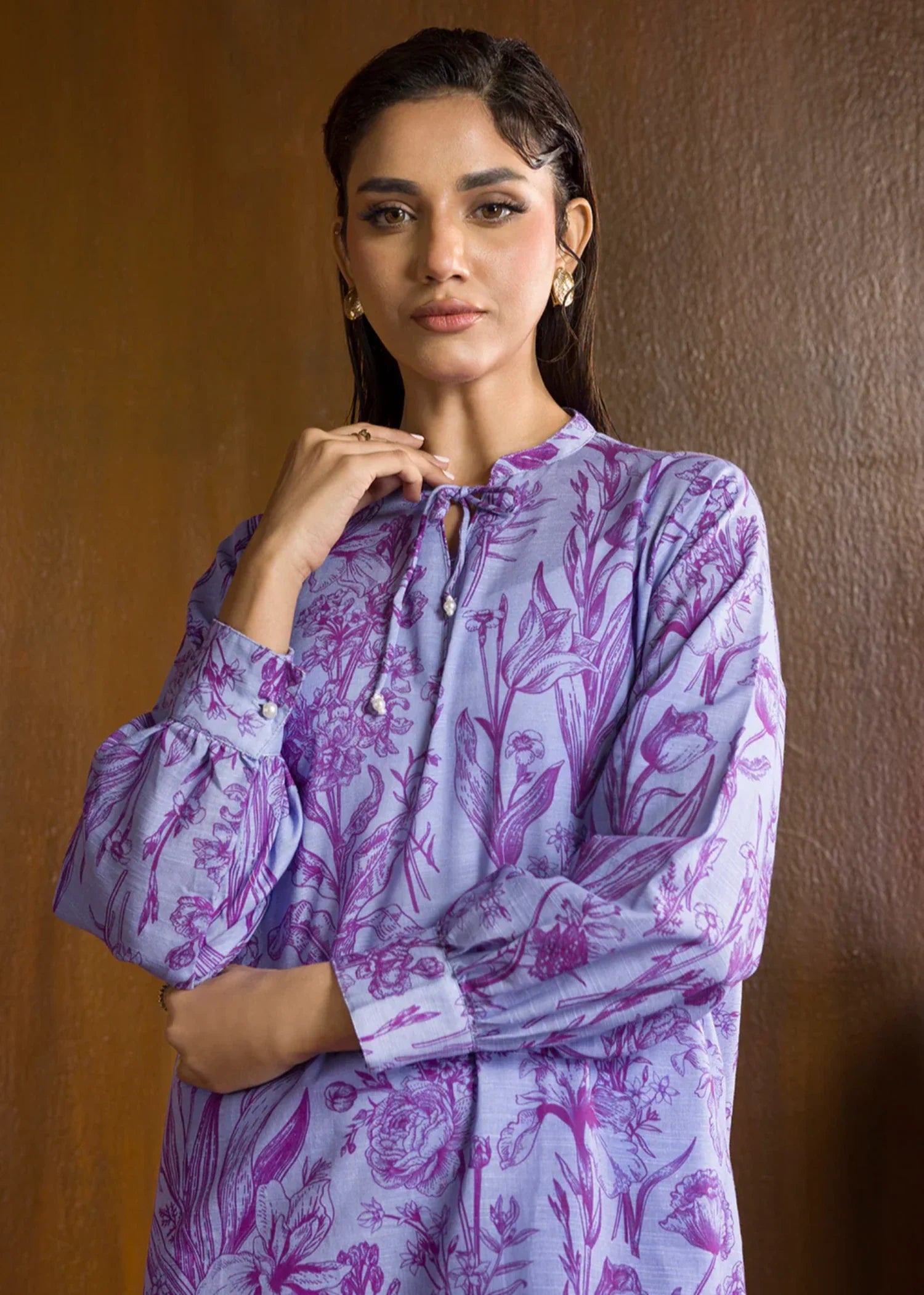 khaddar Co Ord Sets in Lavender