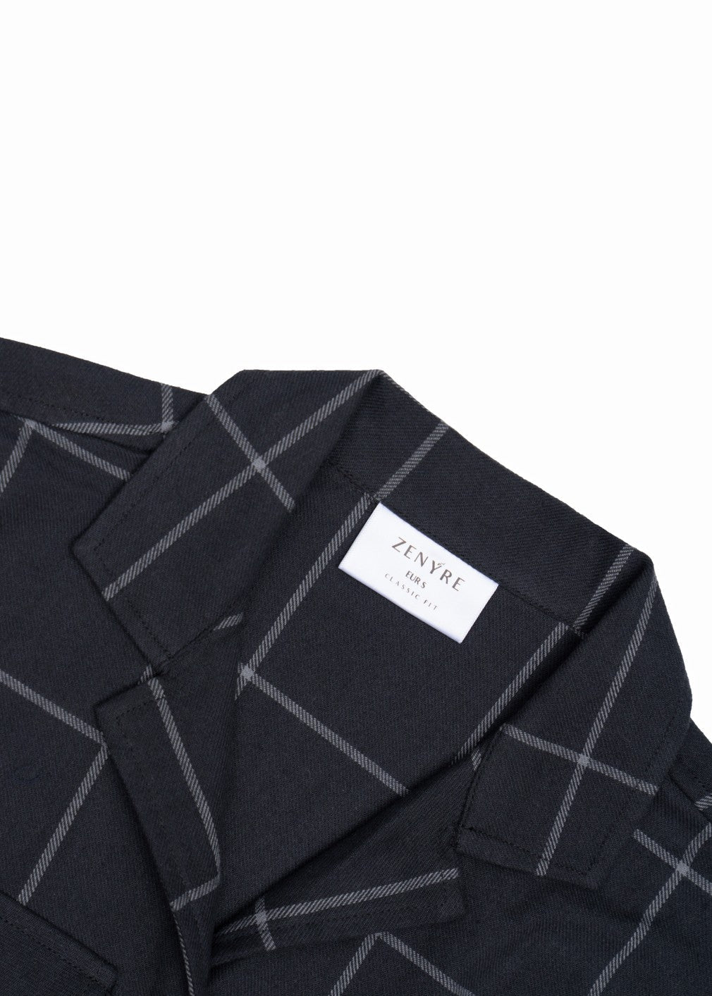 flannel Top in Dark blue