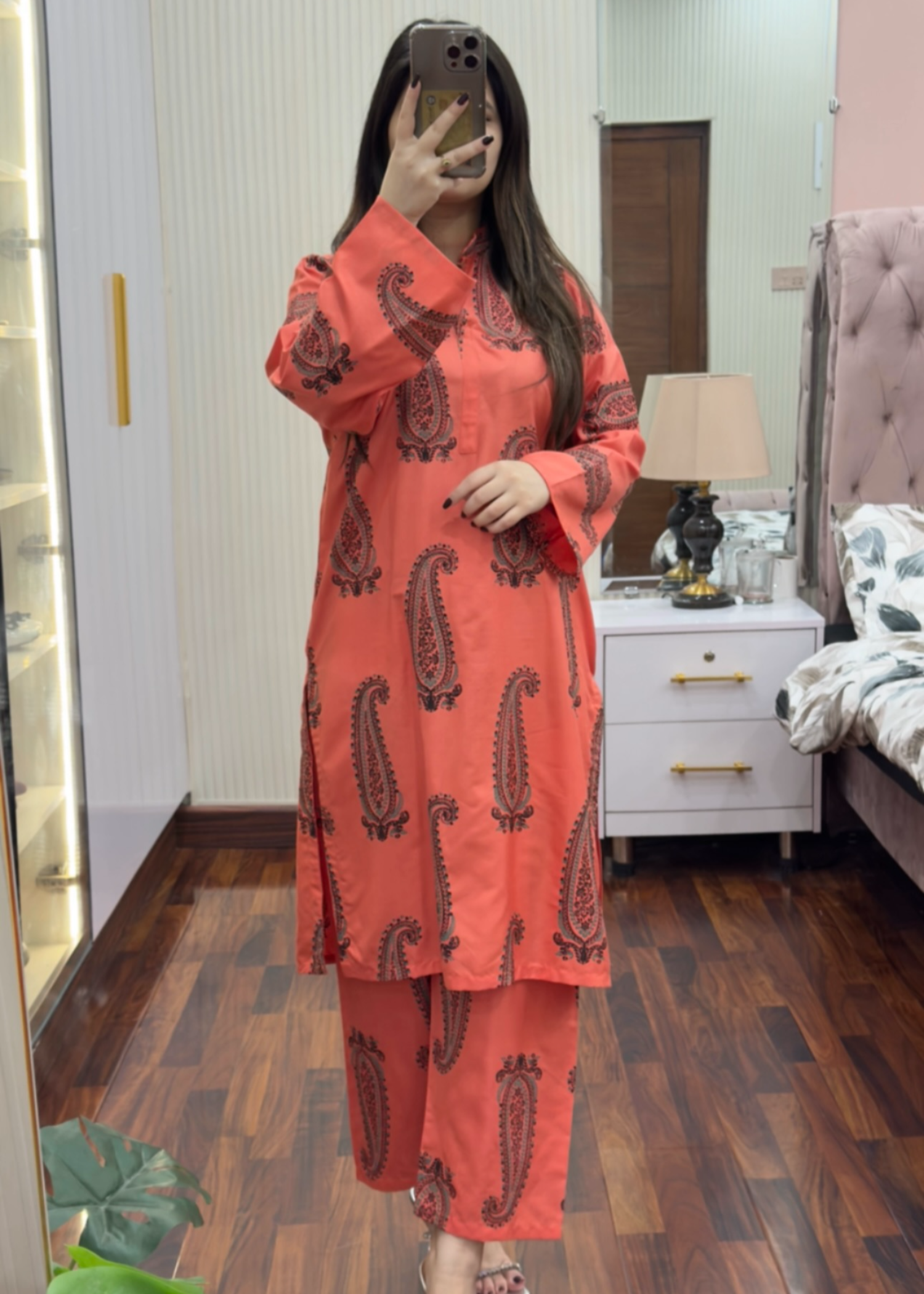 linen Co Ord Sets in Watermelon pink