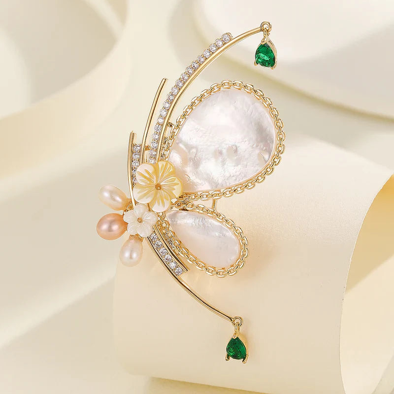 Brooch in Multi Color by - Trendy Women Brooch ZLB6318