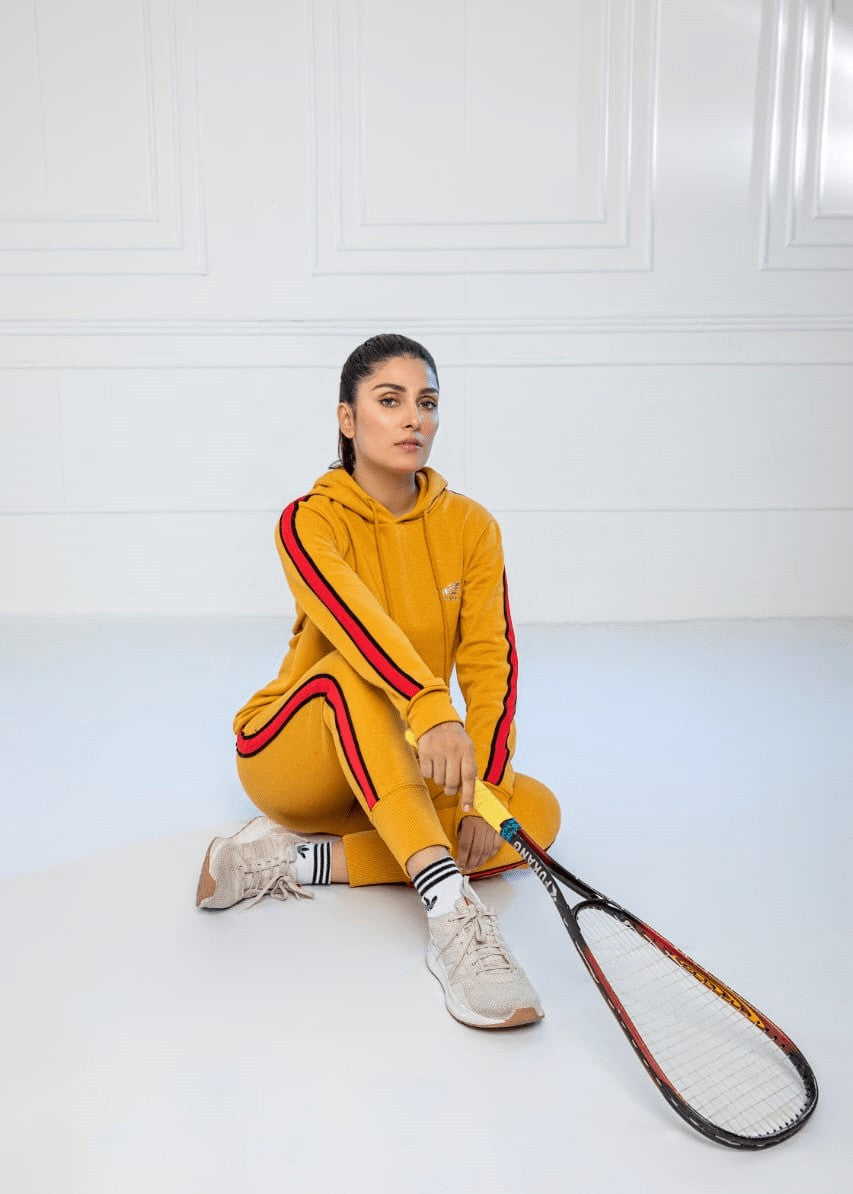 terry Tracksuit in Yellow