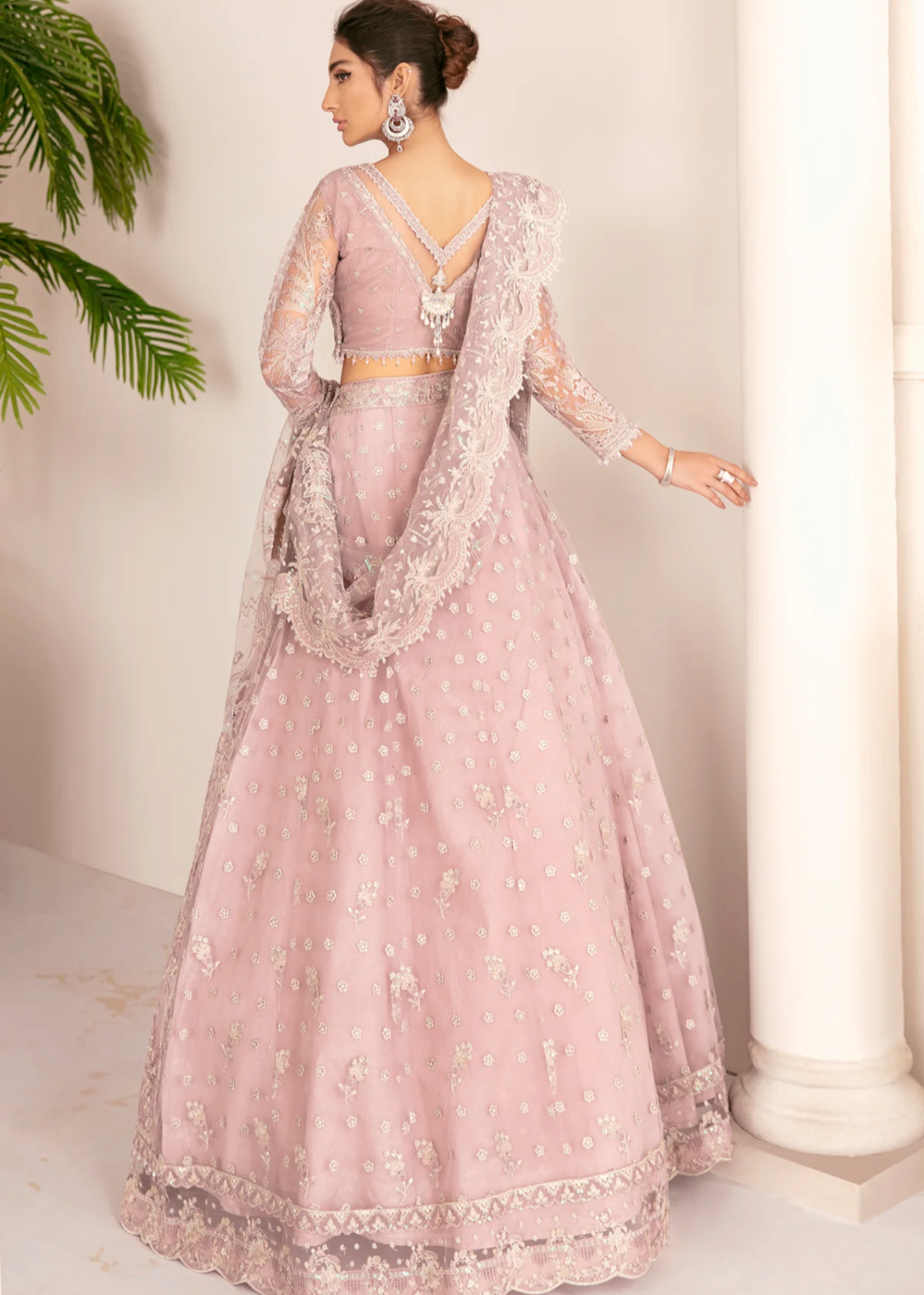 net Unstitched in Pastel pink