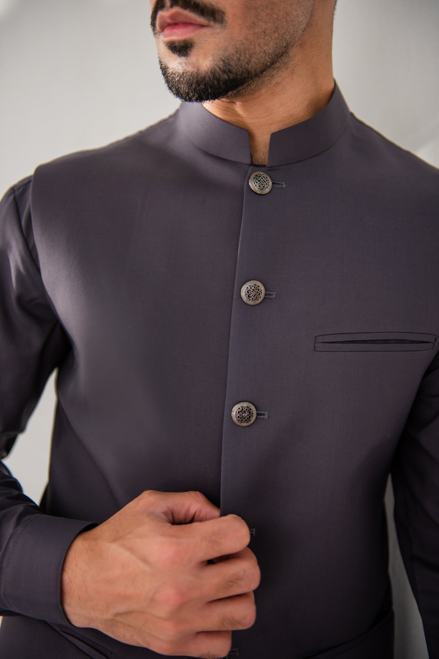 wash & wear Waistcoat in Grey