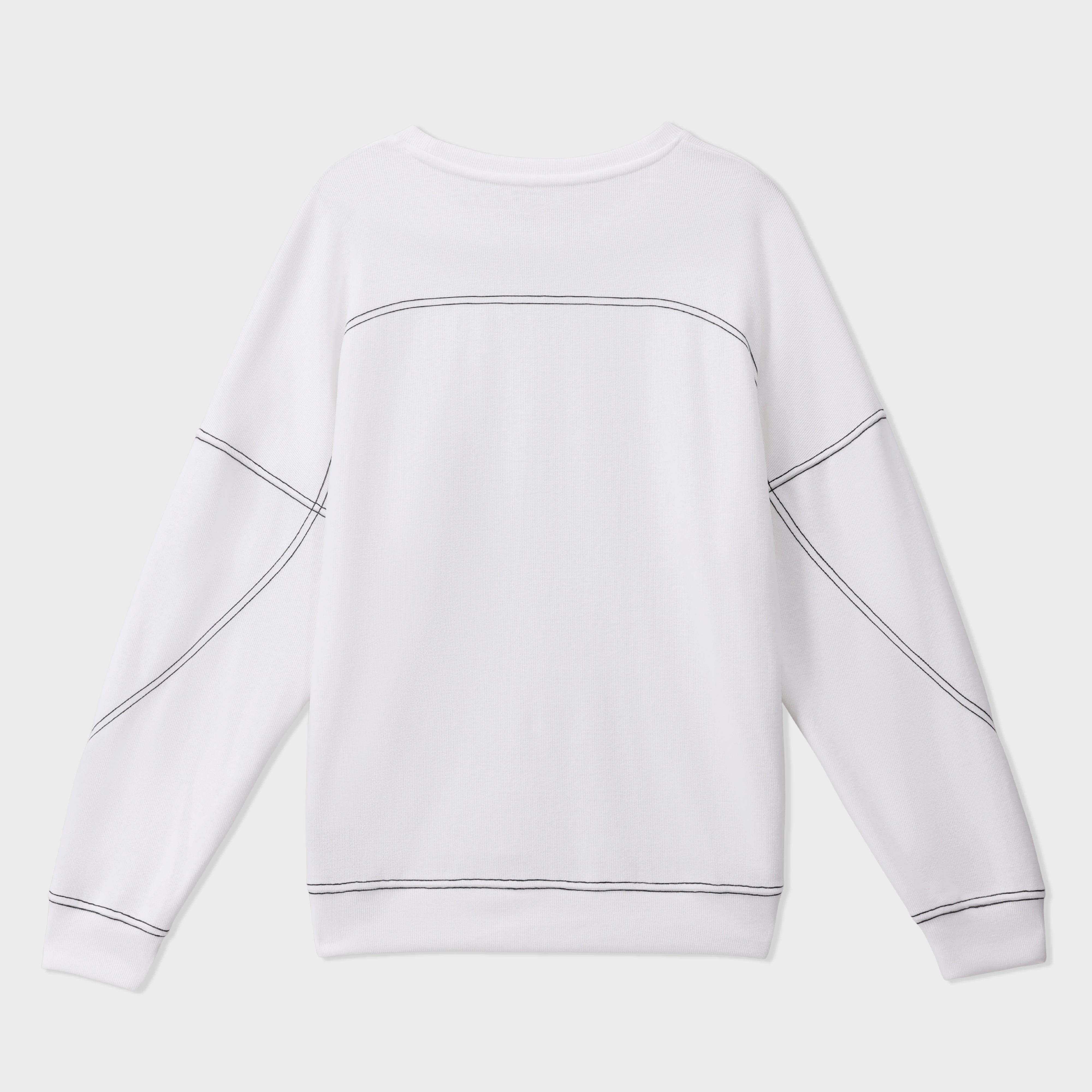 polycotton Sweatshirt in Eggshell