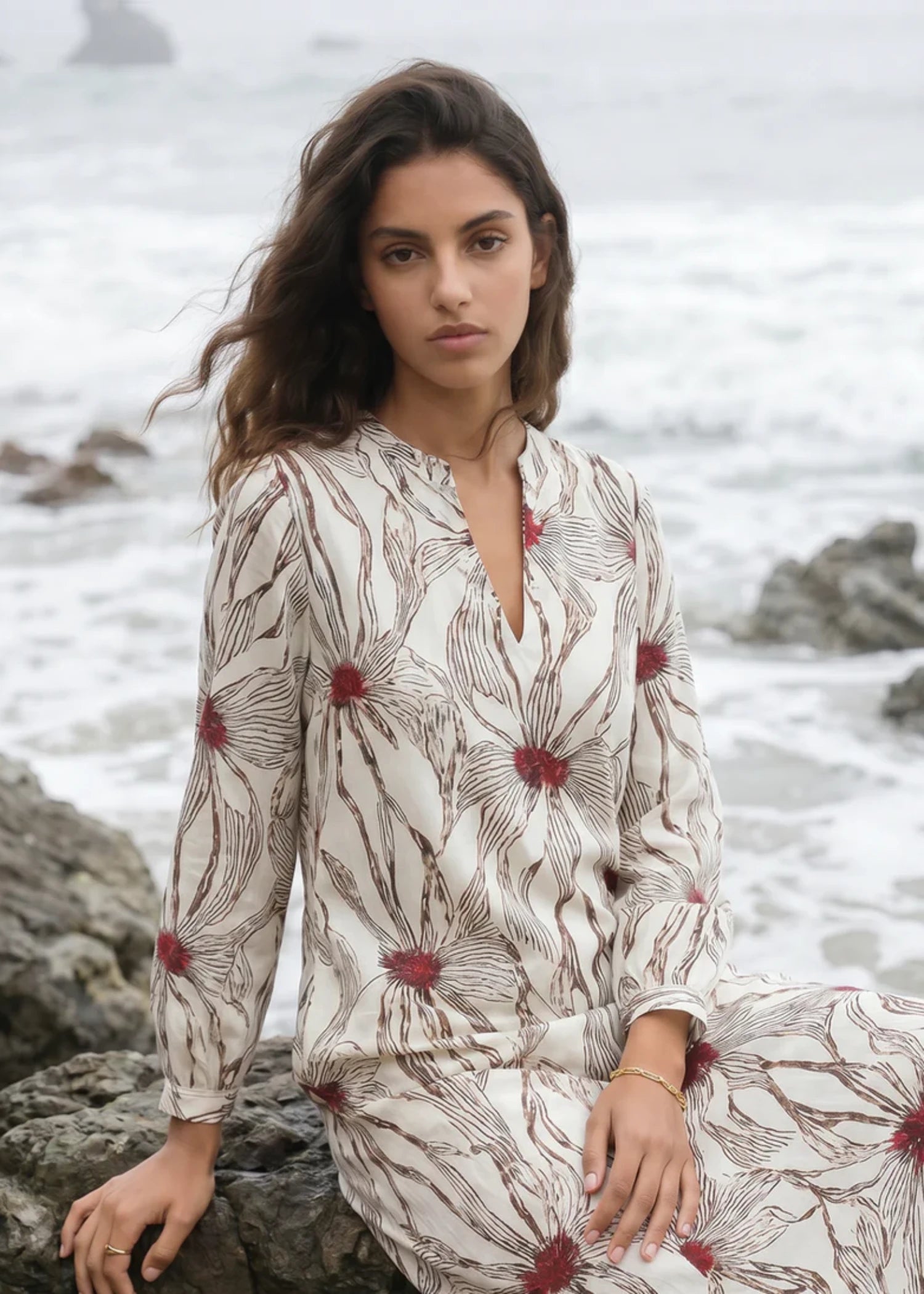 cambric Dress in White