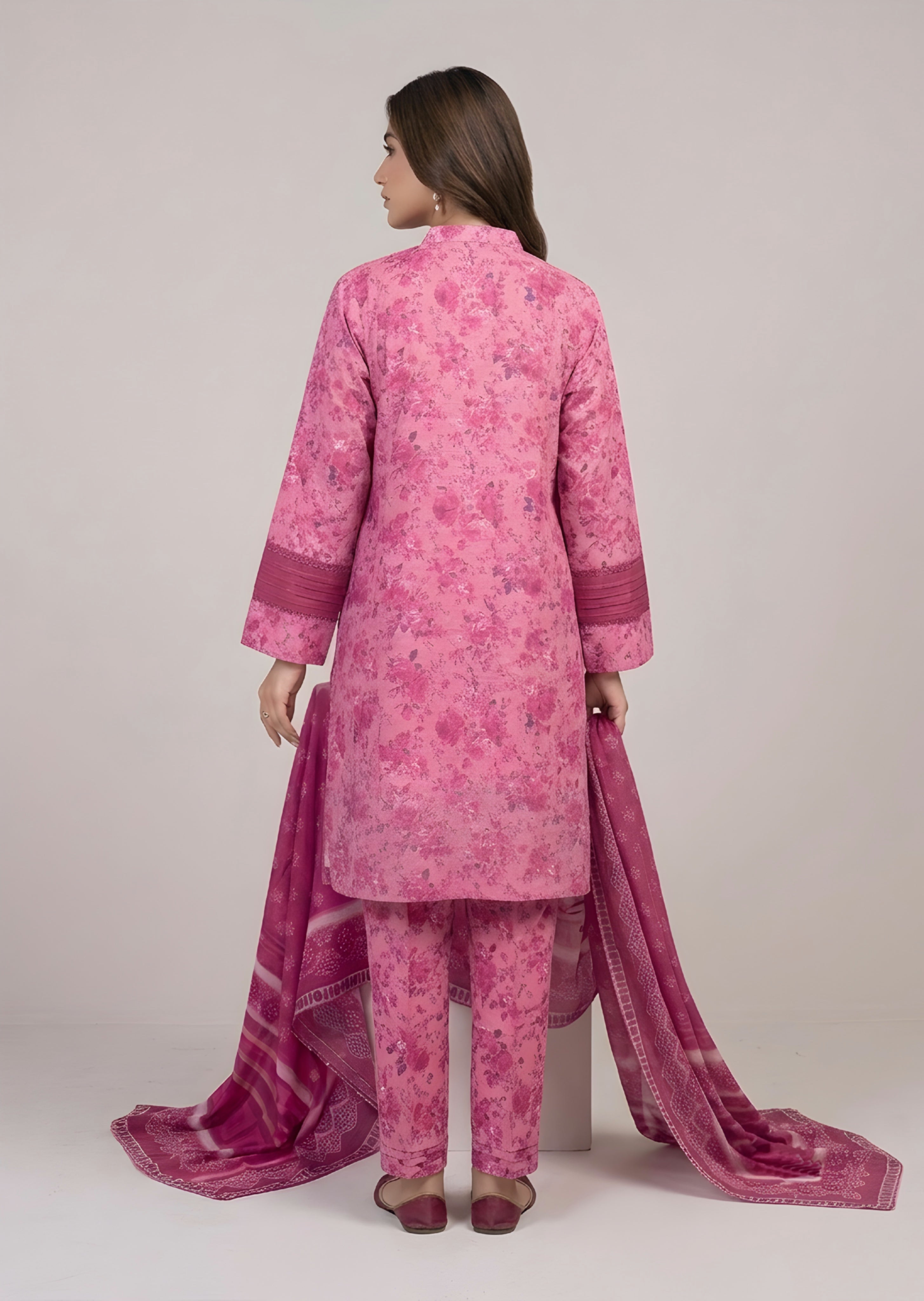 khaddar Unstitched in Blush