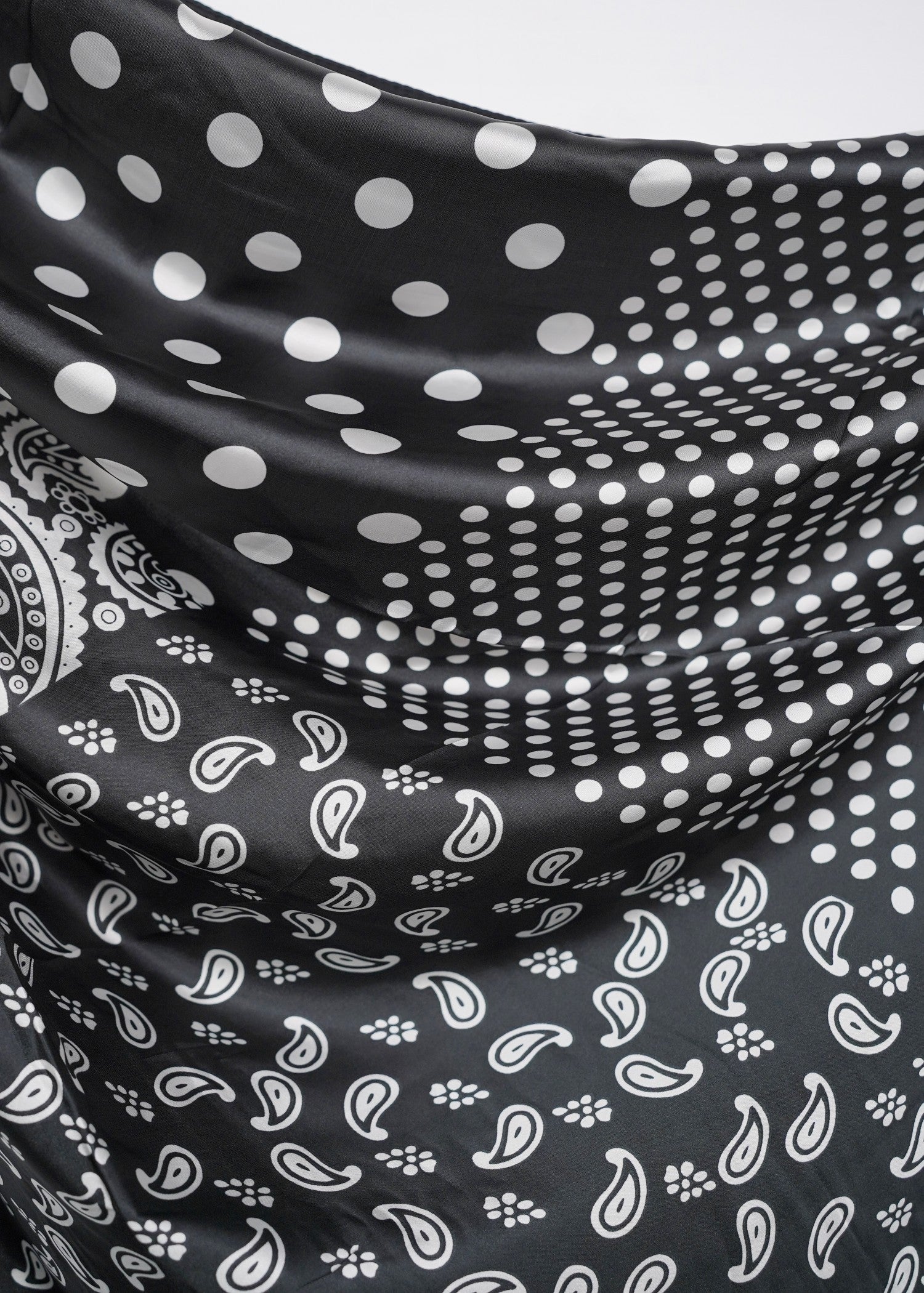 silk Hijab in Black