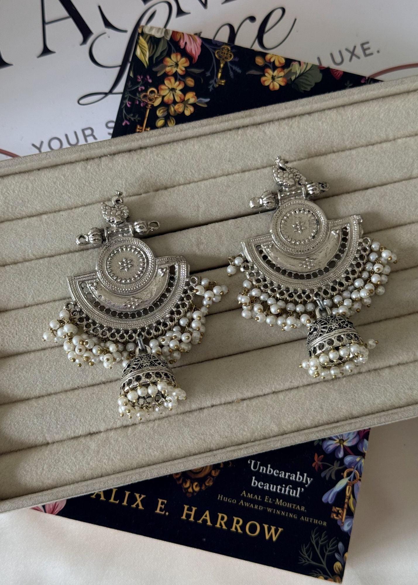 Earrings in Silver Color by - Trendy Women Earrings OIO4781